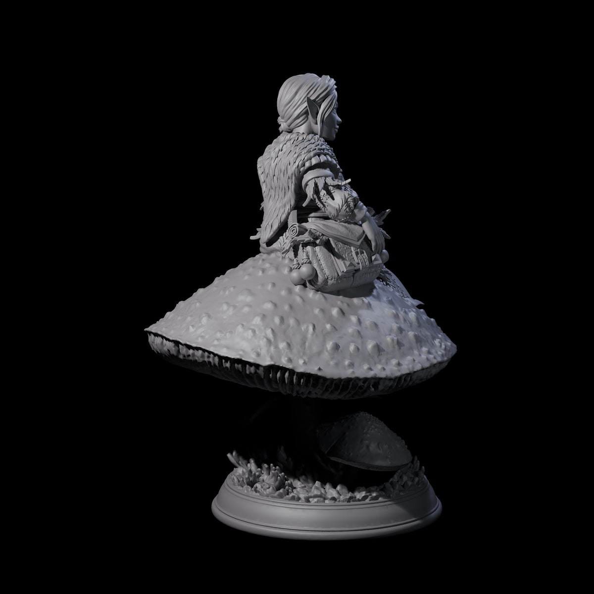 Herbalist Halfling Miniature for Dungeons and Dragons, Pathfinder or other TTRPGs