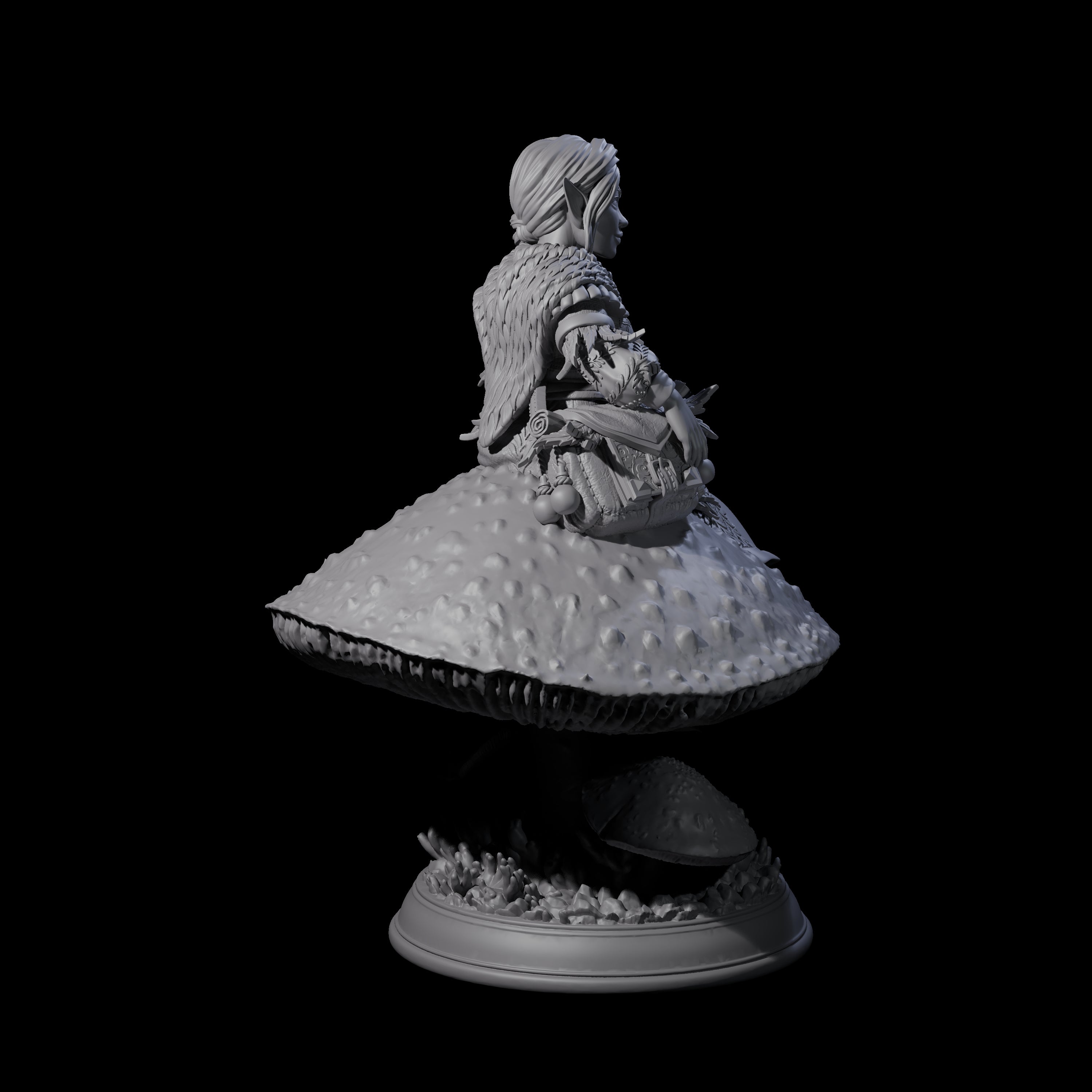 Herbalist Halfling Miniature for Dungeons and Dragons, Pathfinder or other TTRPGs