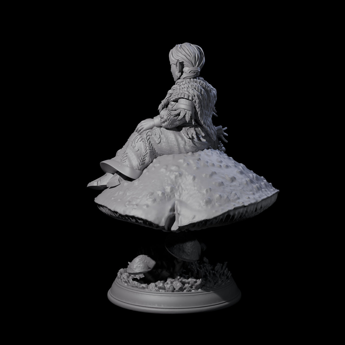 Herbalist Halfling Miniature for Dungeons and Dragons, Pathfinder or other TTRPGs