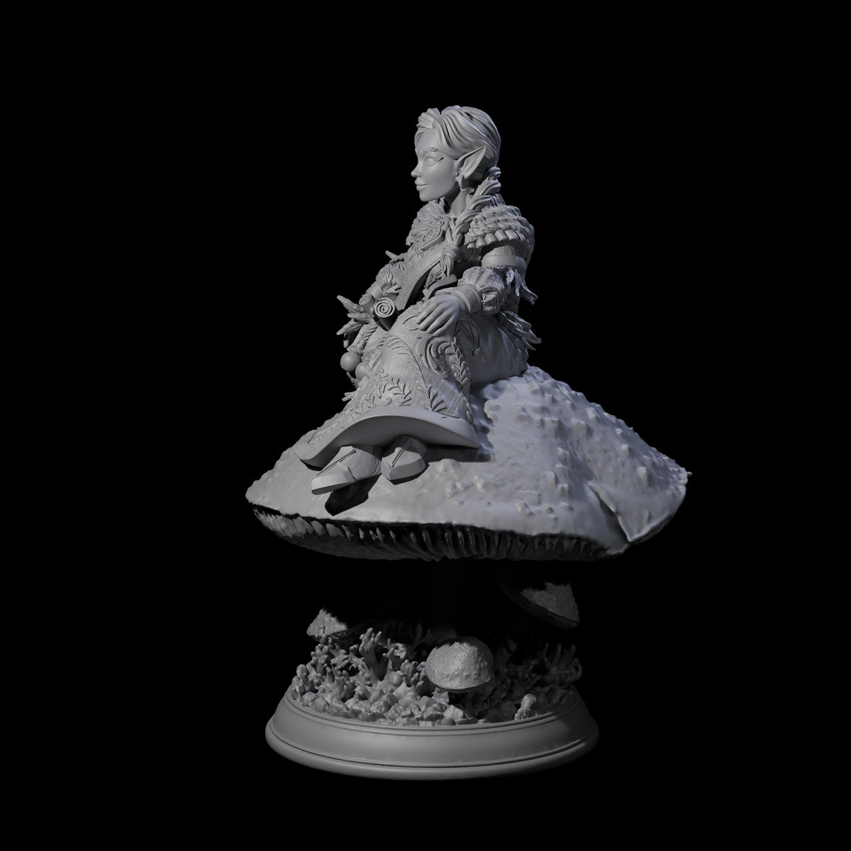 Herbalist Halfling Miniature for Dungeons and Dragons, Pathfinder or other TTRPGs