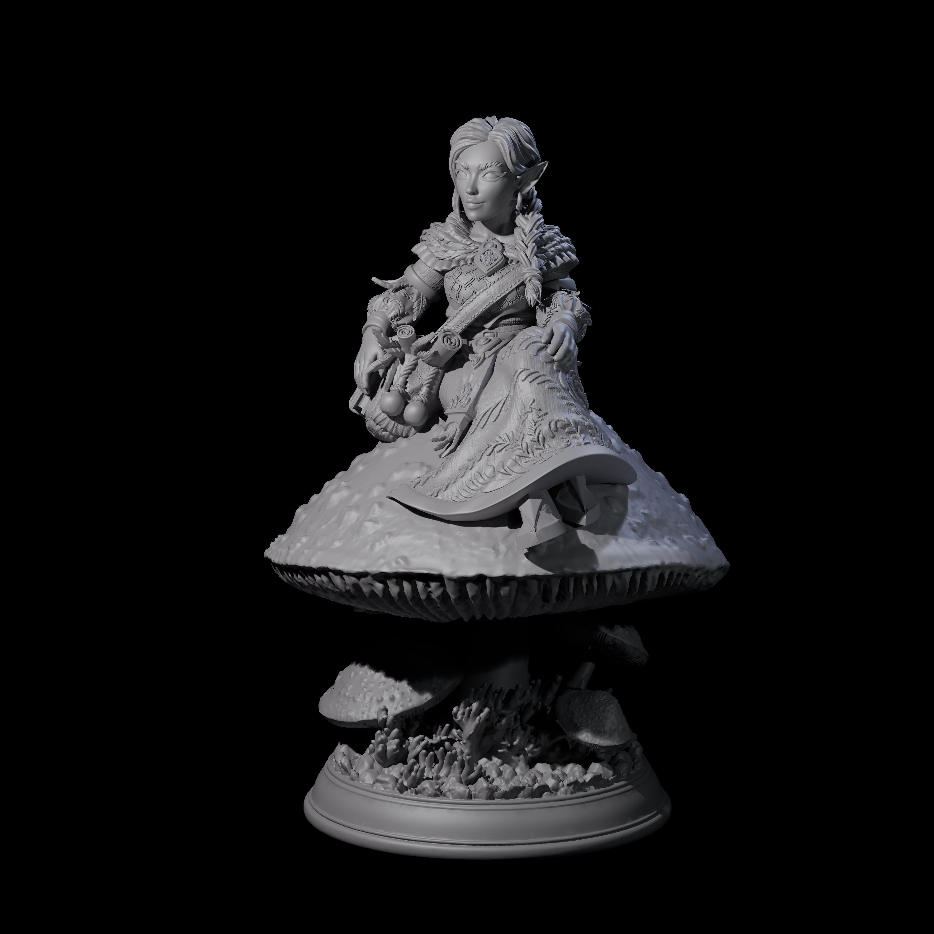 Herbalist Halfling Miniature for Dungeons and Dragons, Pathfinder or other TTRPGs