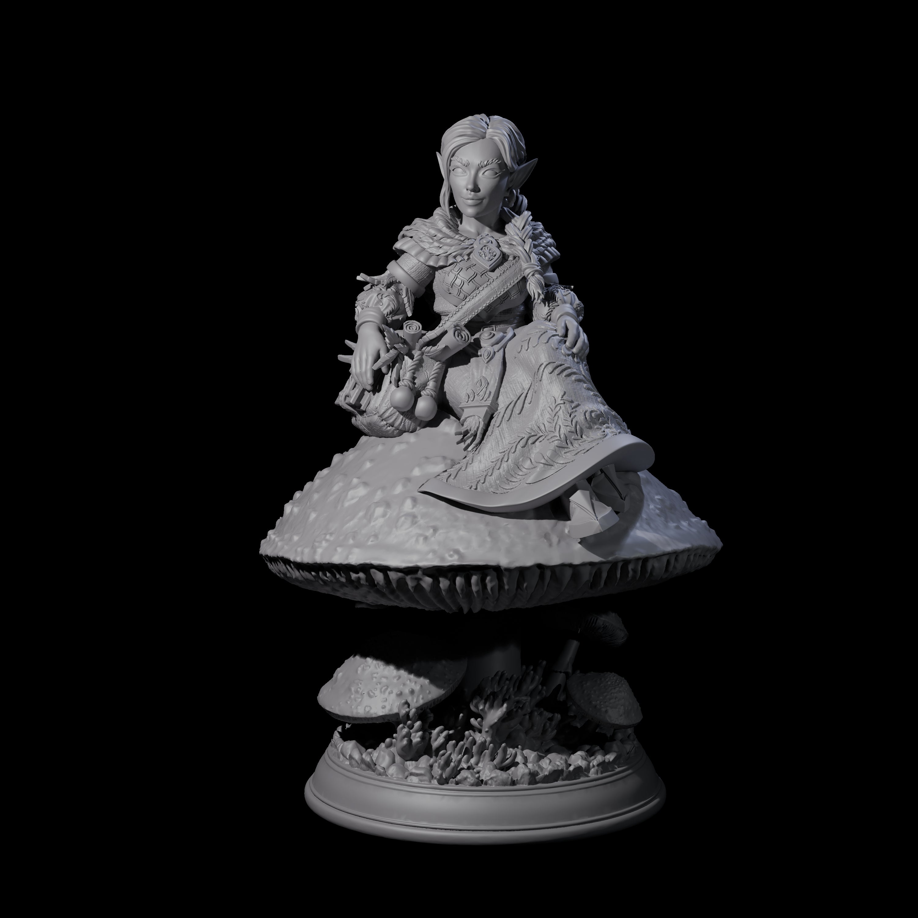 Herbalist Halfling Miniature for Dungeons and Dragons, Pathfinder or other TTRPGs