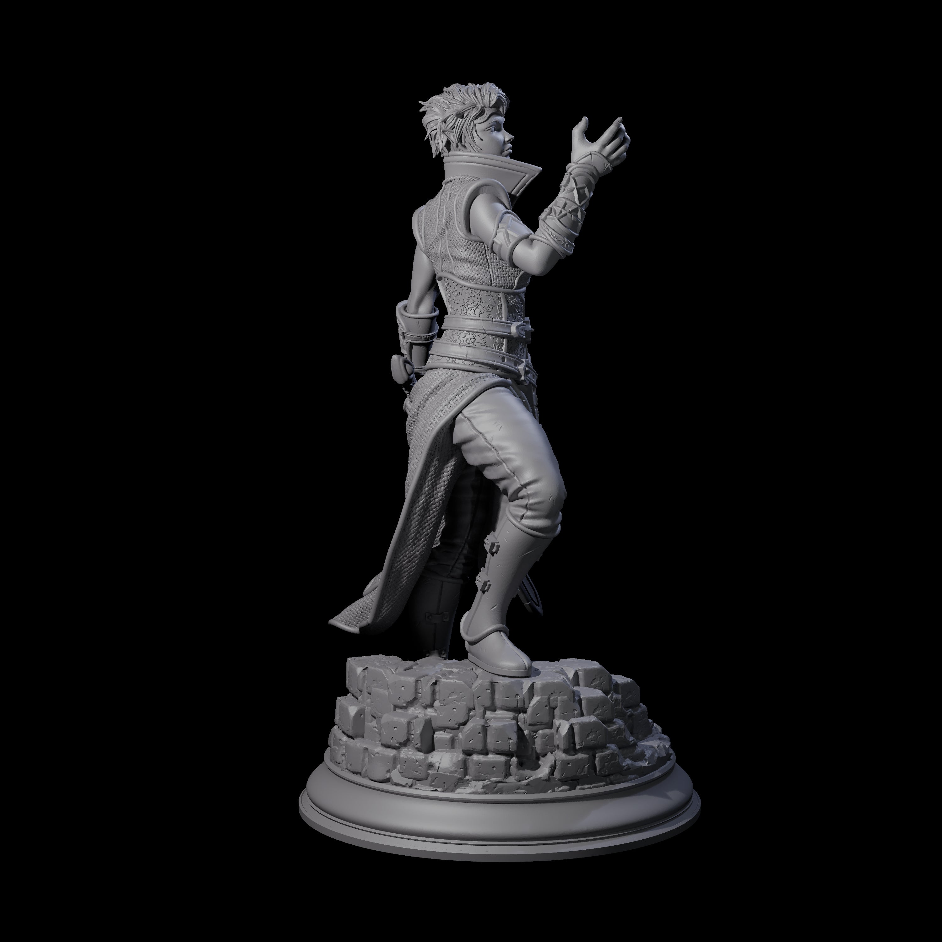 Hexblade Elf Sorcerer Miniature for Dungeons and Dragons, Pathfinder or other TTRPGs