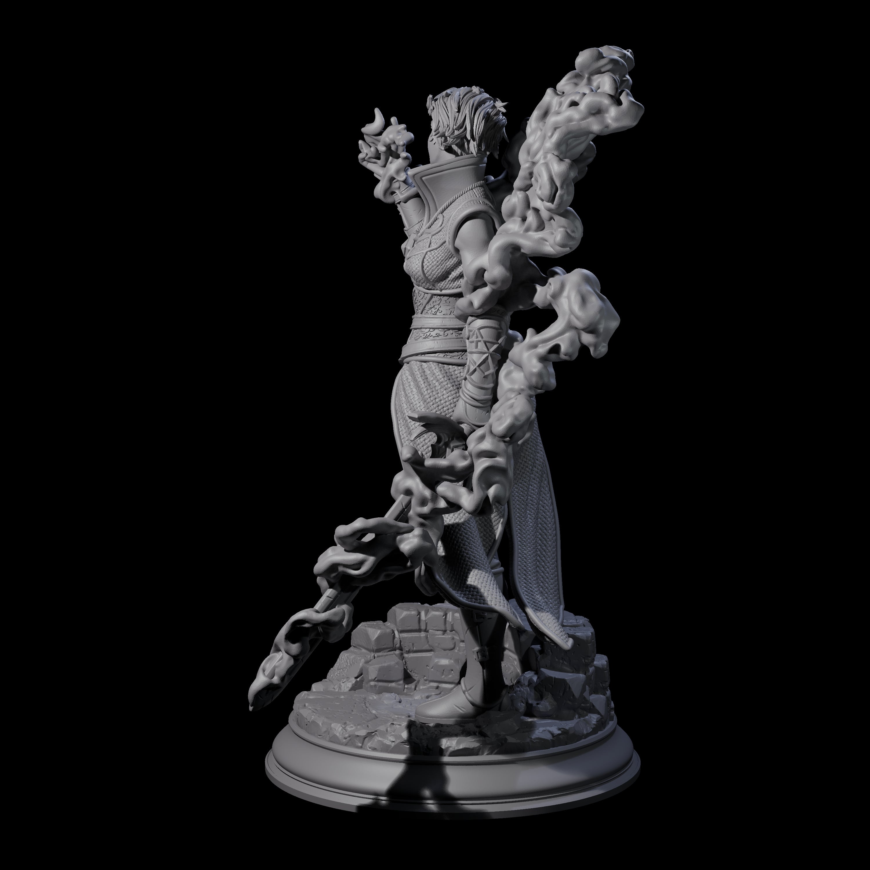 Hexblade Elf Sorcerer Miniature for Dungeons and Dragons, Pathfinder or other TTRPGs