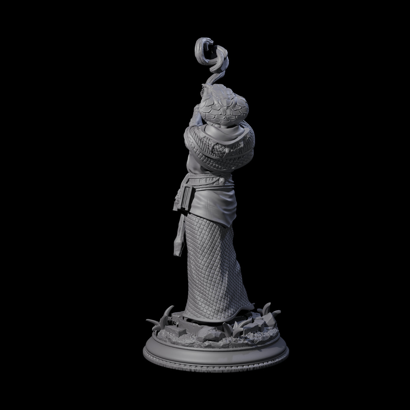 Hissing Cultist B Miniature for Dungeons and Dragons, Pathfinder or other TTRPGs