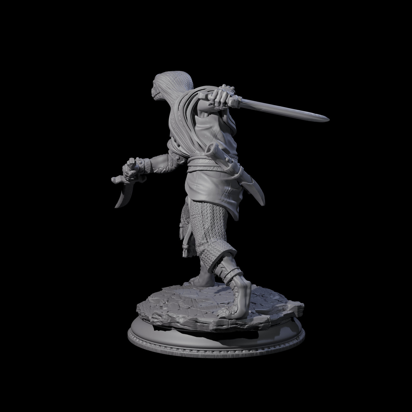 Hissing Cultist C Miniature for Dungeons and Dragons, Pathfinder or other TTRPGs