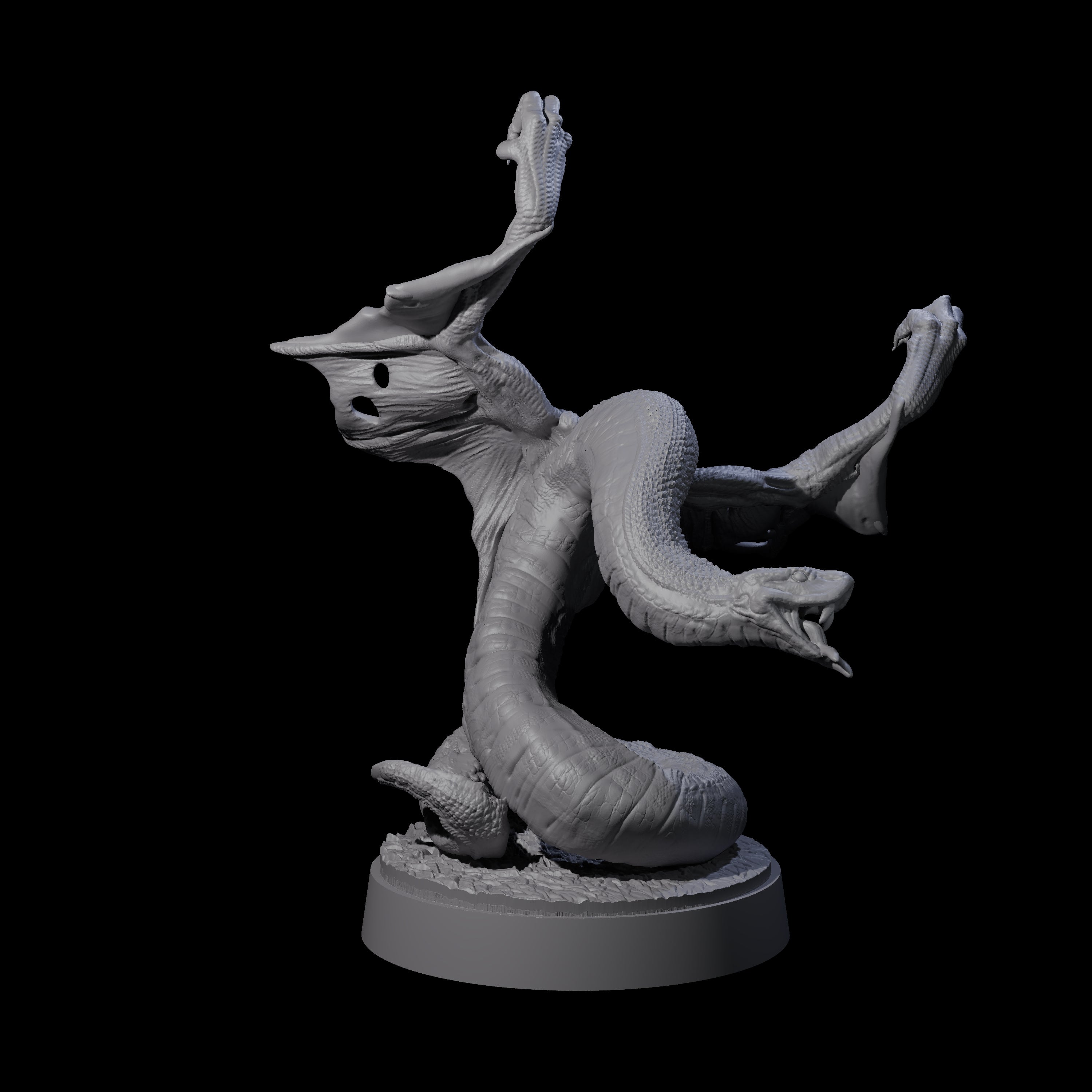 Hissing Flying Snake A Miniature for Dungeons and Dragons, Pathfinder or other TTRPGs