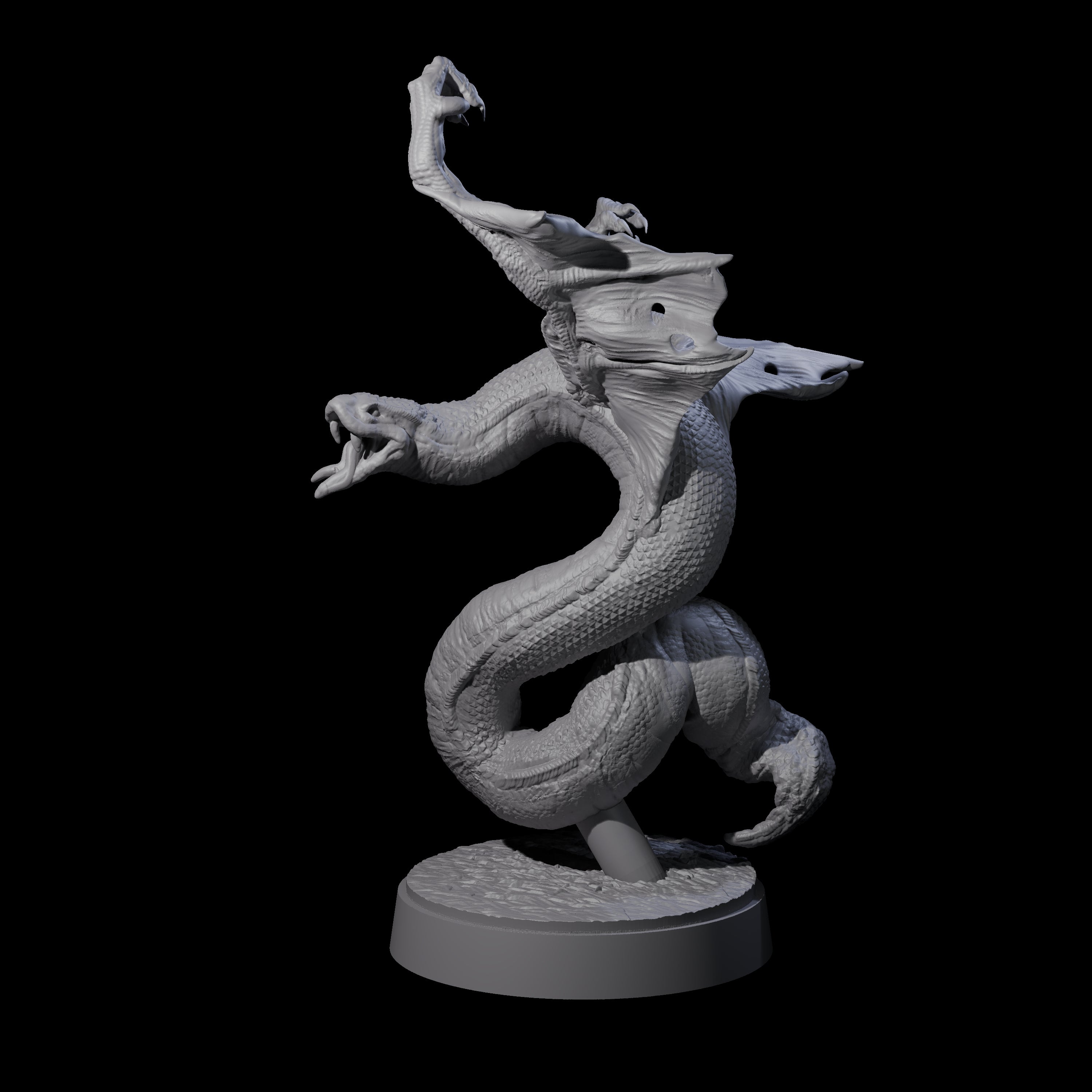 Hissing Flying Snake B Miniature for Dungeons and Dragons, Pathfinder or other TTRPGs