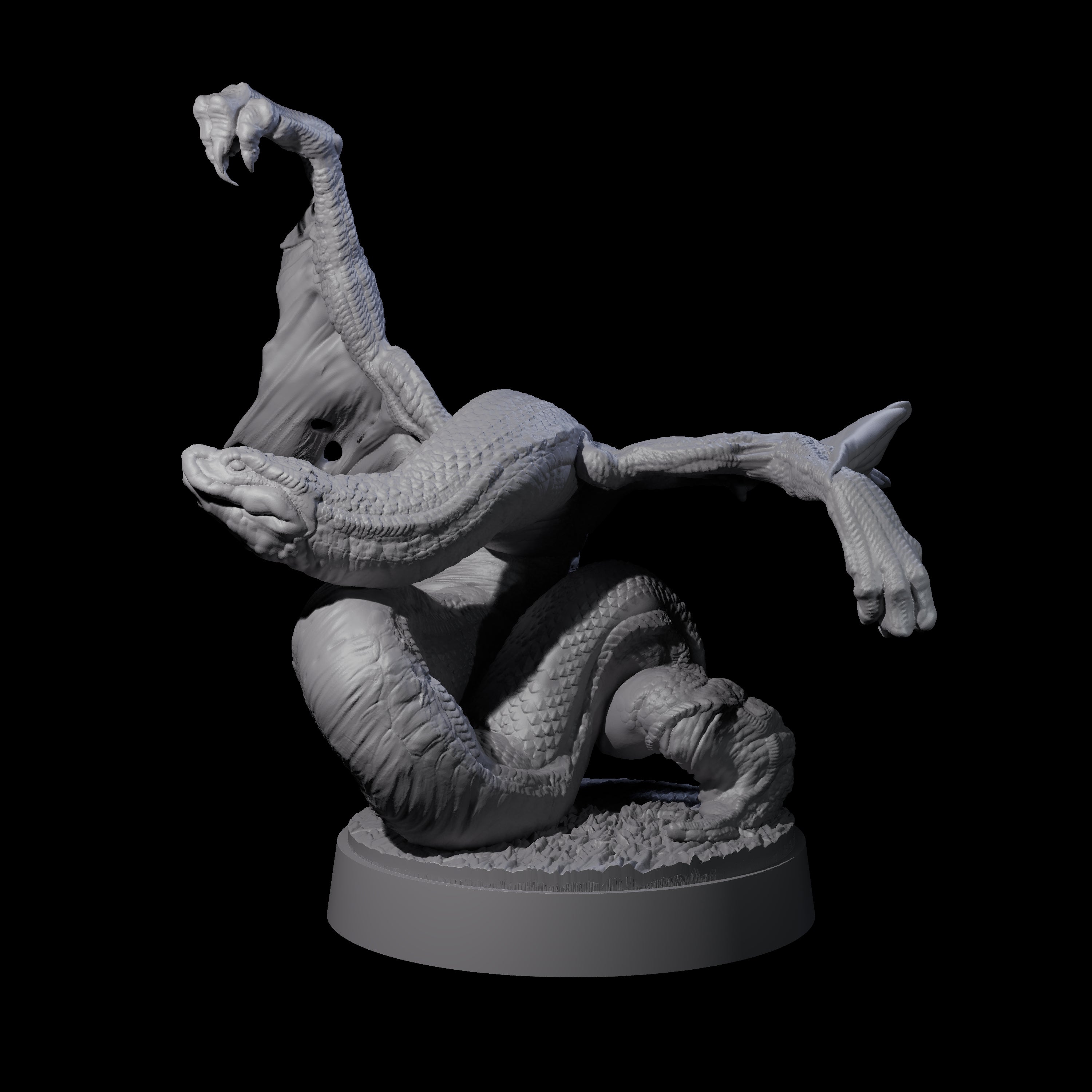 Hissing Flying Snake C Miniature for Dungeons and Dragons, Pathfinder or other TTRPGs