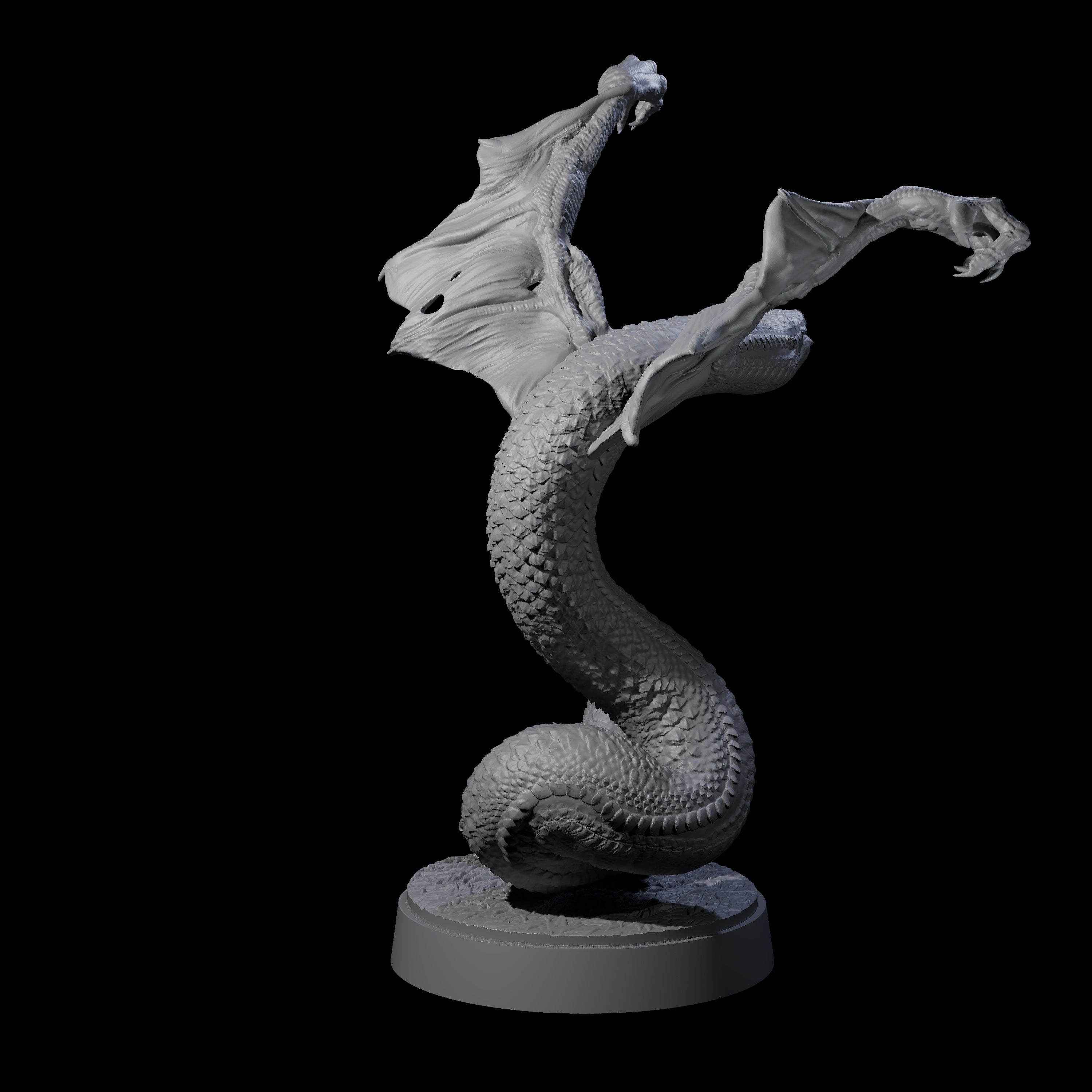 Hissing Flying Snake D Miniature for Dungeons and Dragons, Pathfinder or other TTRPGs