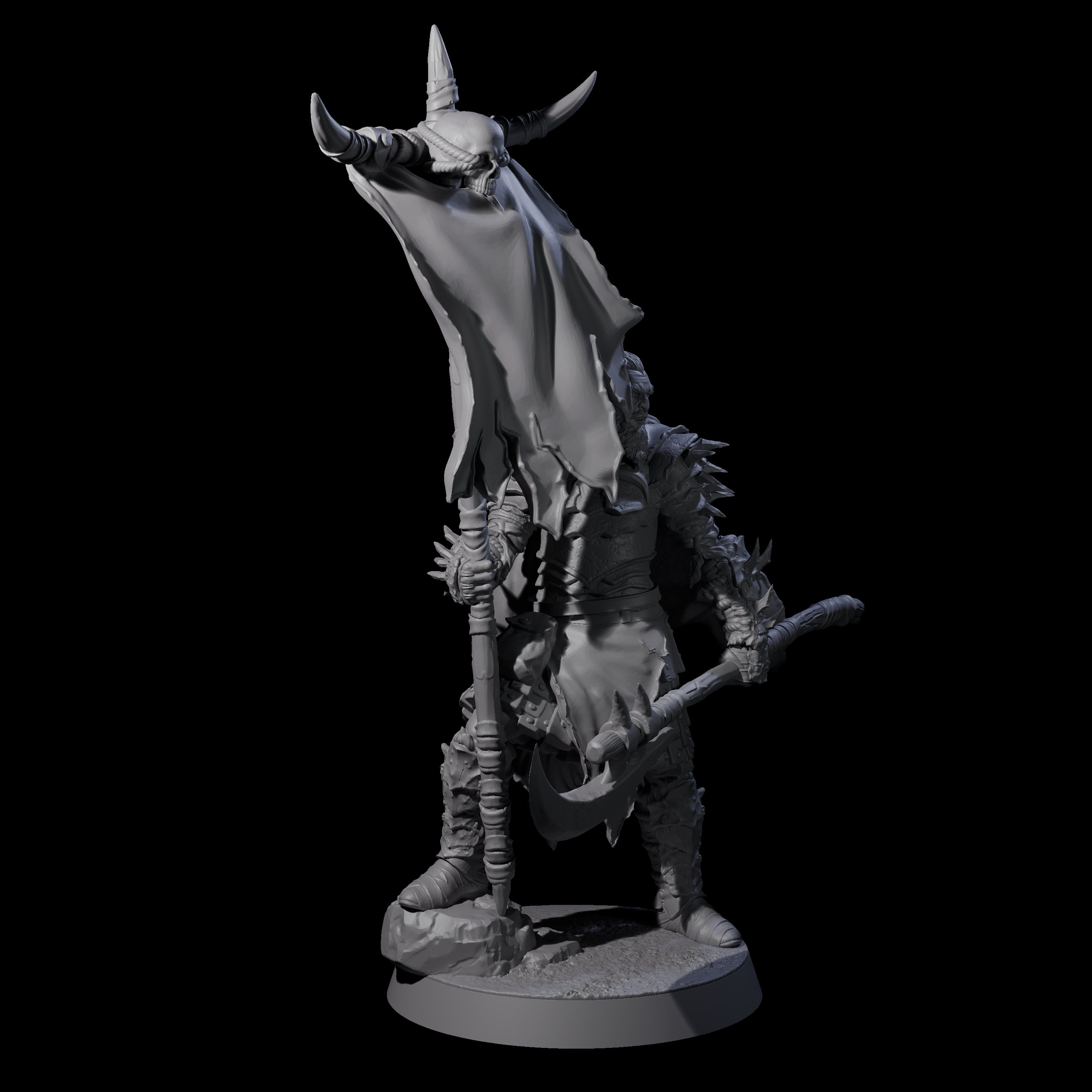 Hobgoblin Bannerman Miniature for Dungeons and Dragons, Pathfinder or other TTRPGs