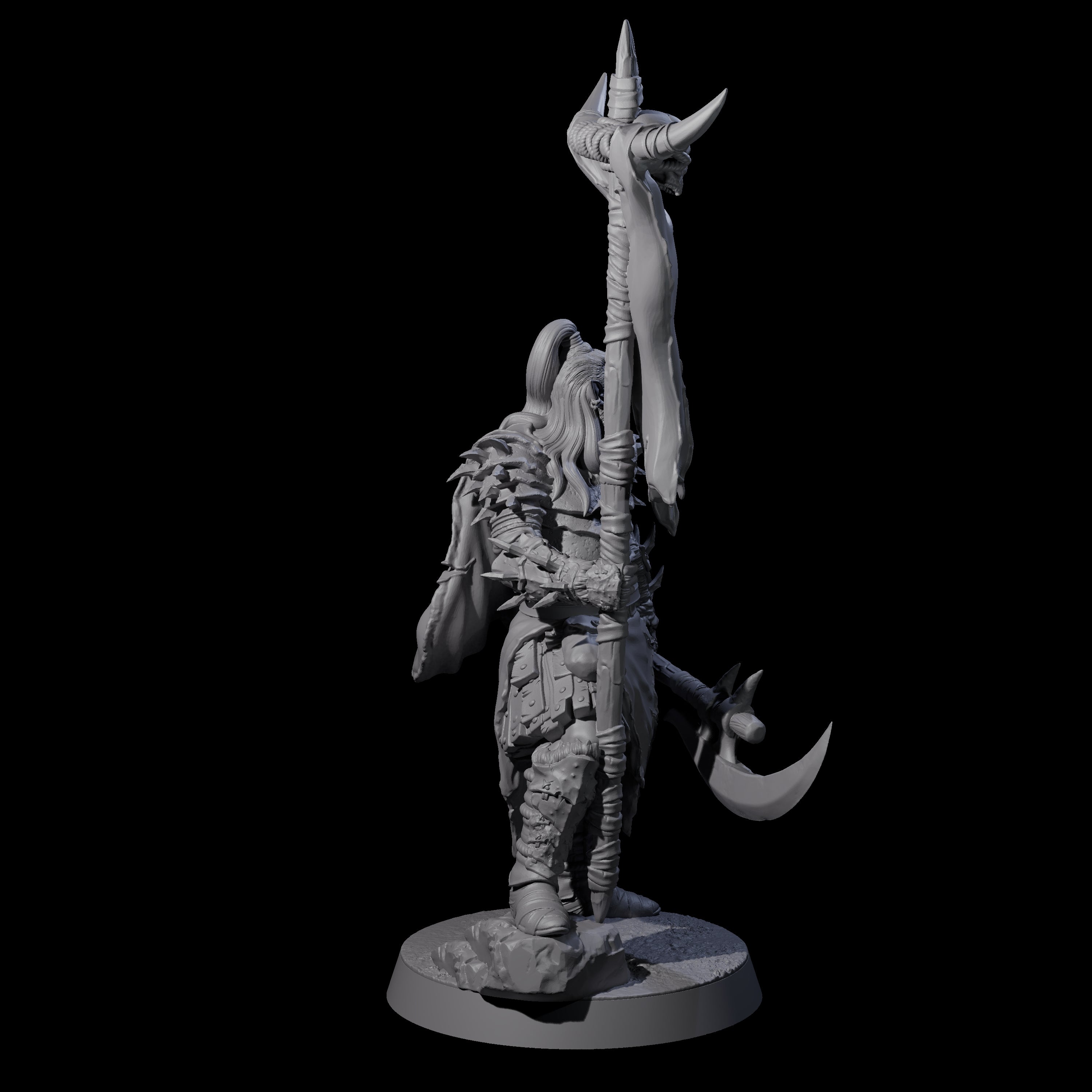 Hobgoblin Bannerman Miniature for Dungeons and Dragons, Pathfinder or other TTRPGs