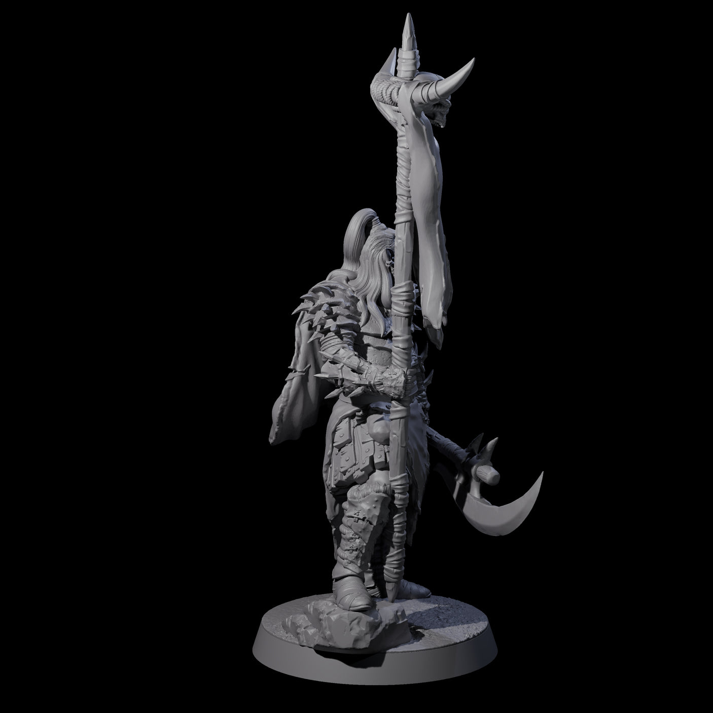 Hobgoblin Bannerman Miniature for Dungeons and Dragons, Pathfinder or other TTRPGs