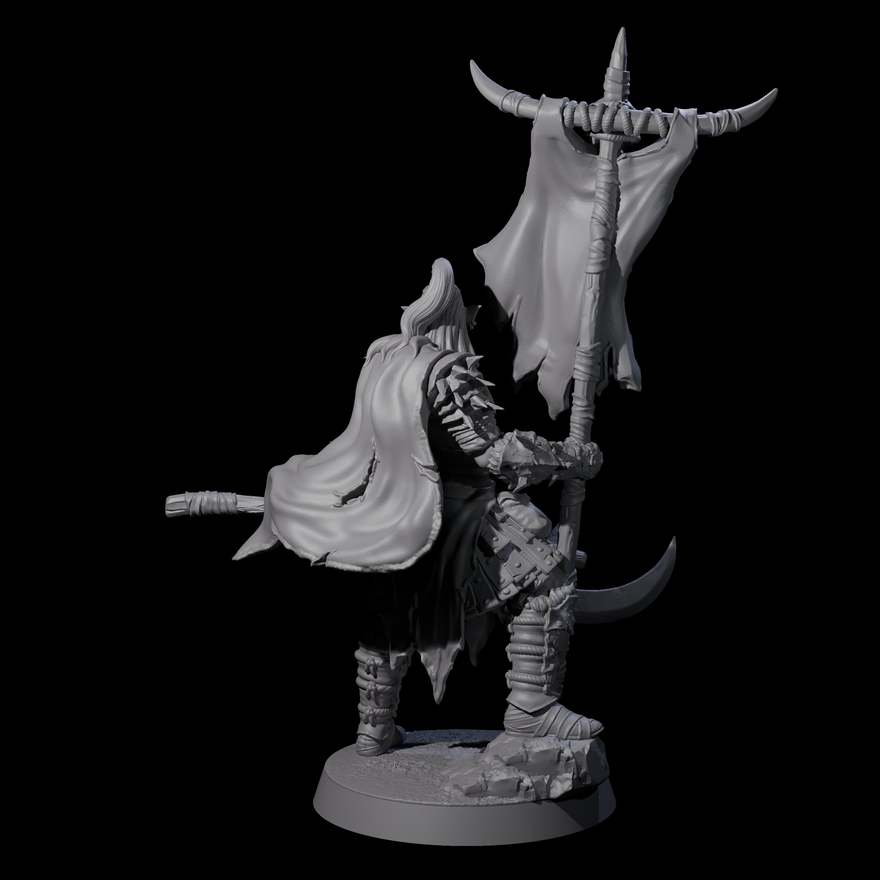Hobgoblin Bannerman Miniature for Dungeons and Dragons, Pathfinder or other TTRPGs
