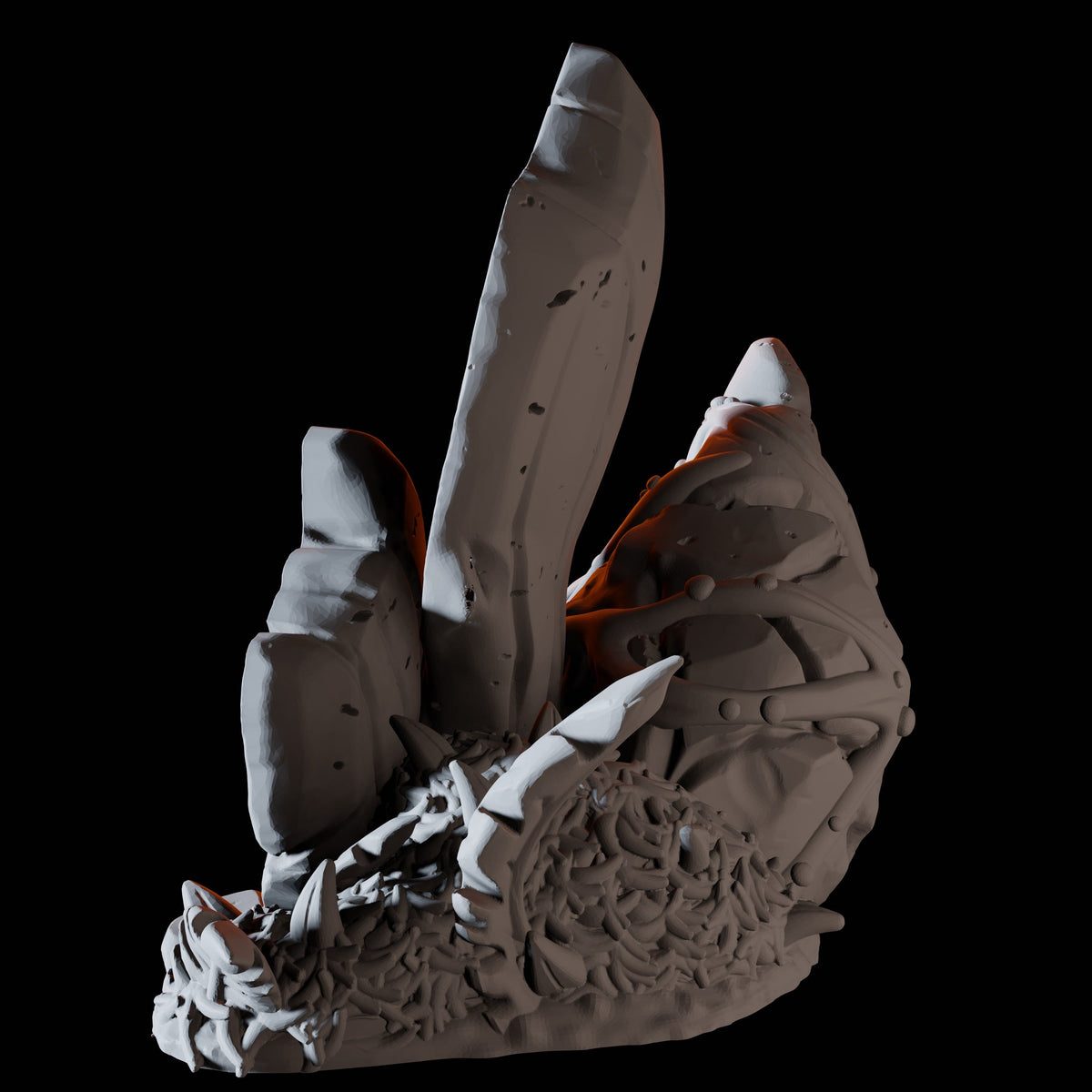 Hollow Mushroom Miniature for Dungeons and Dragons, Pathfinder or other TTRPGs