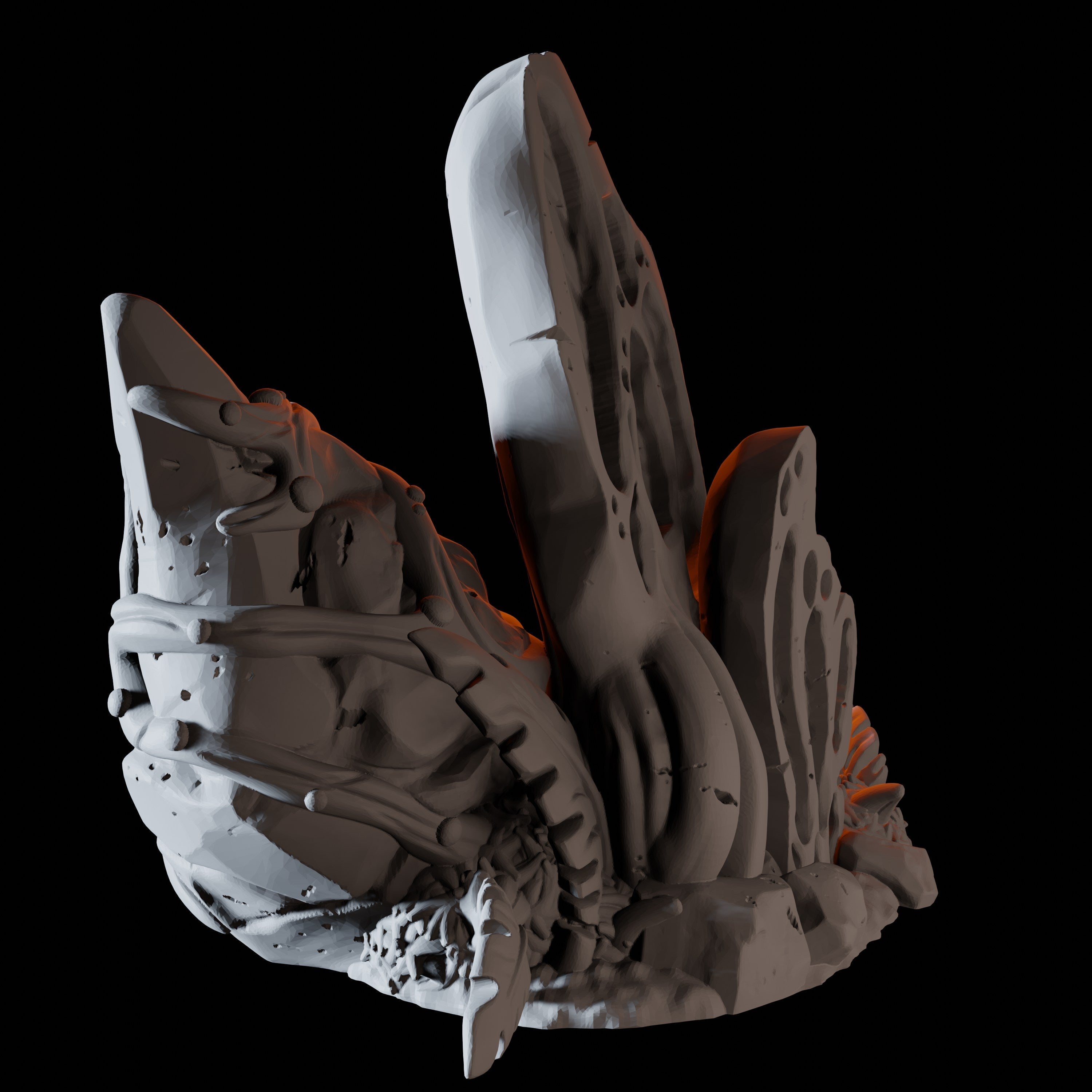 Hollow Mushroom Miniature for Dungeons and Dragons, Pathfinder or other TTRPGs