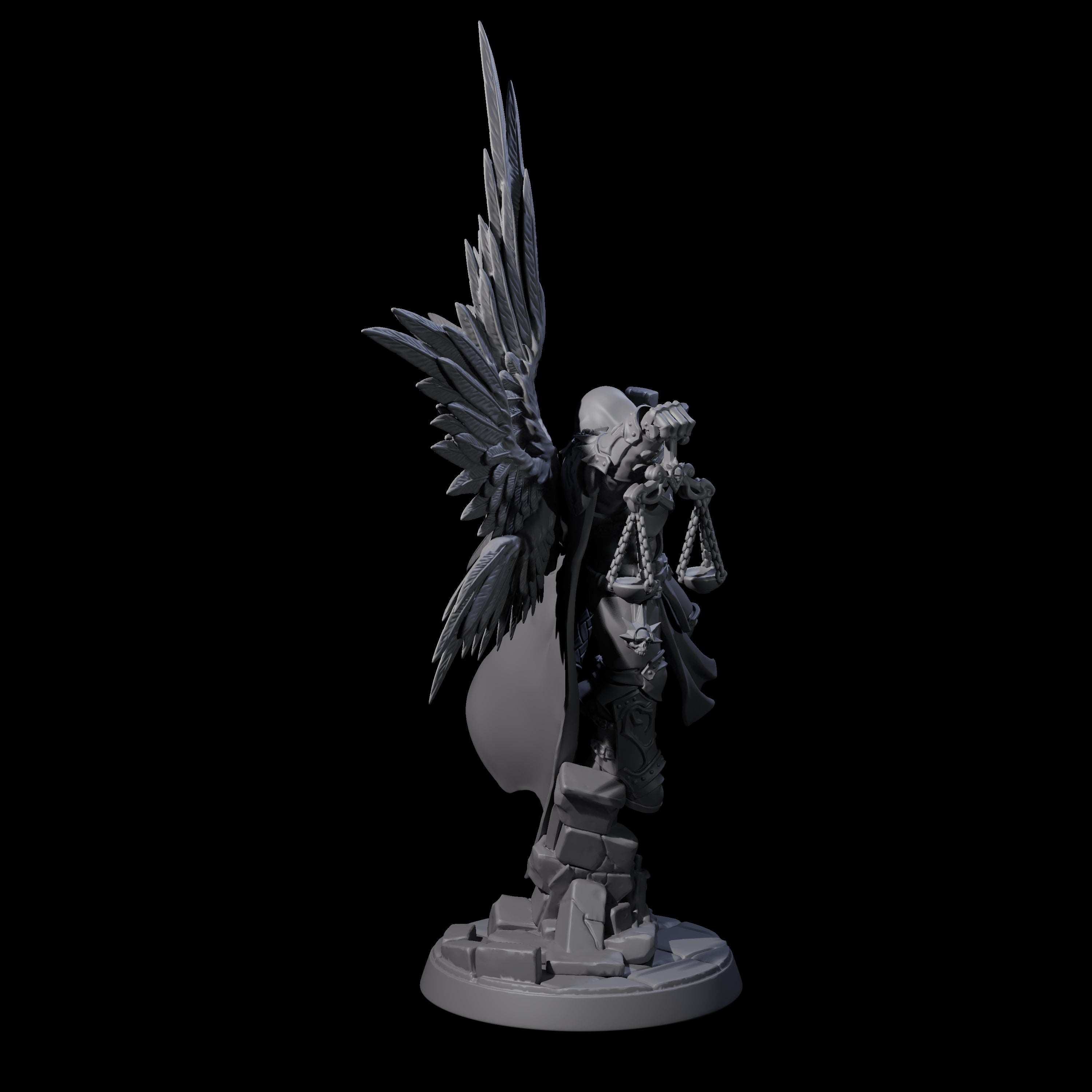 Holy Angel of Justice Miniature for Dungeons and Dragons, Pathfinder or other TTRPGs