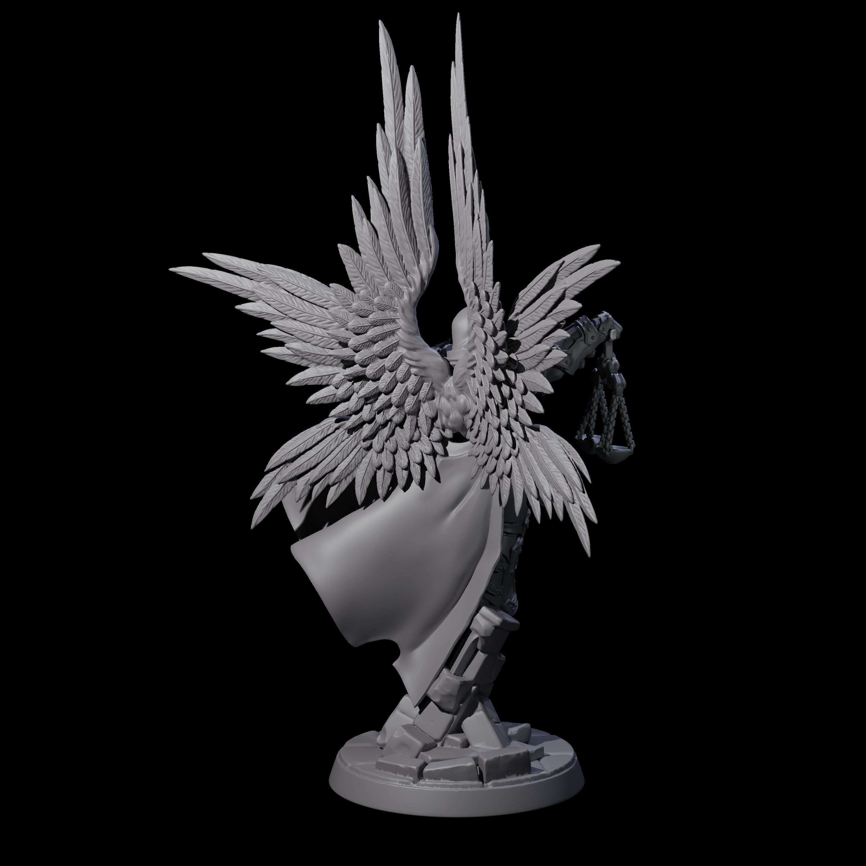 Holy Angel of Justice Miniature for Dungeons and Dragons, Pathfinder or other TTRPGs