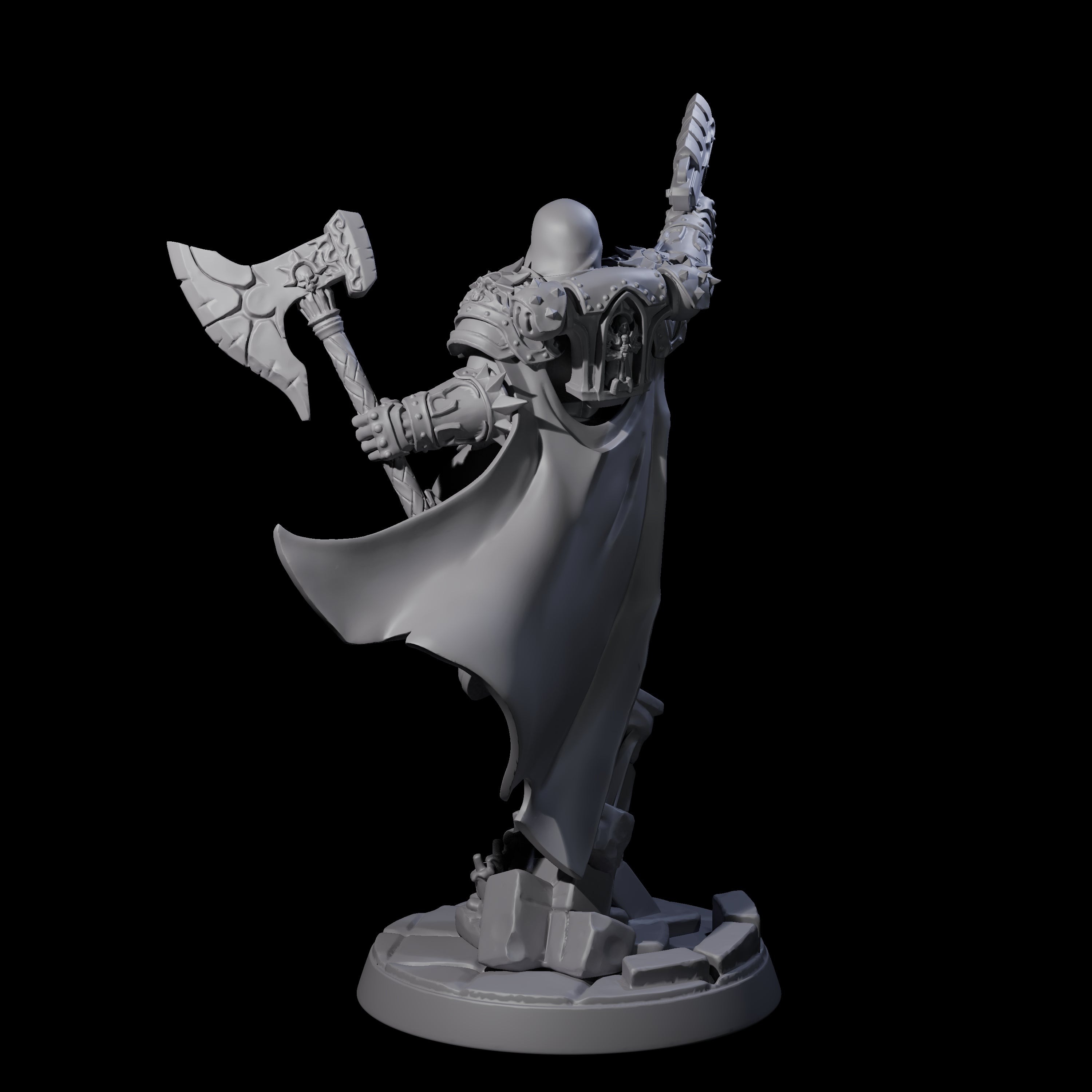 Holy Crusader with Gun Miniature for Dungeons and Dragons, Pathfinder or other TTRPGs