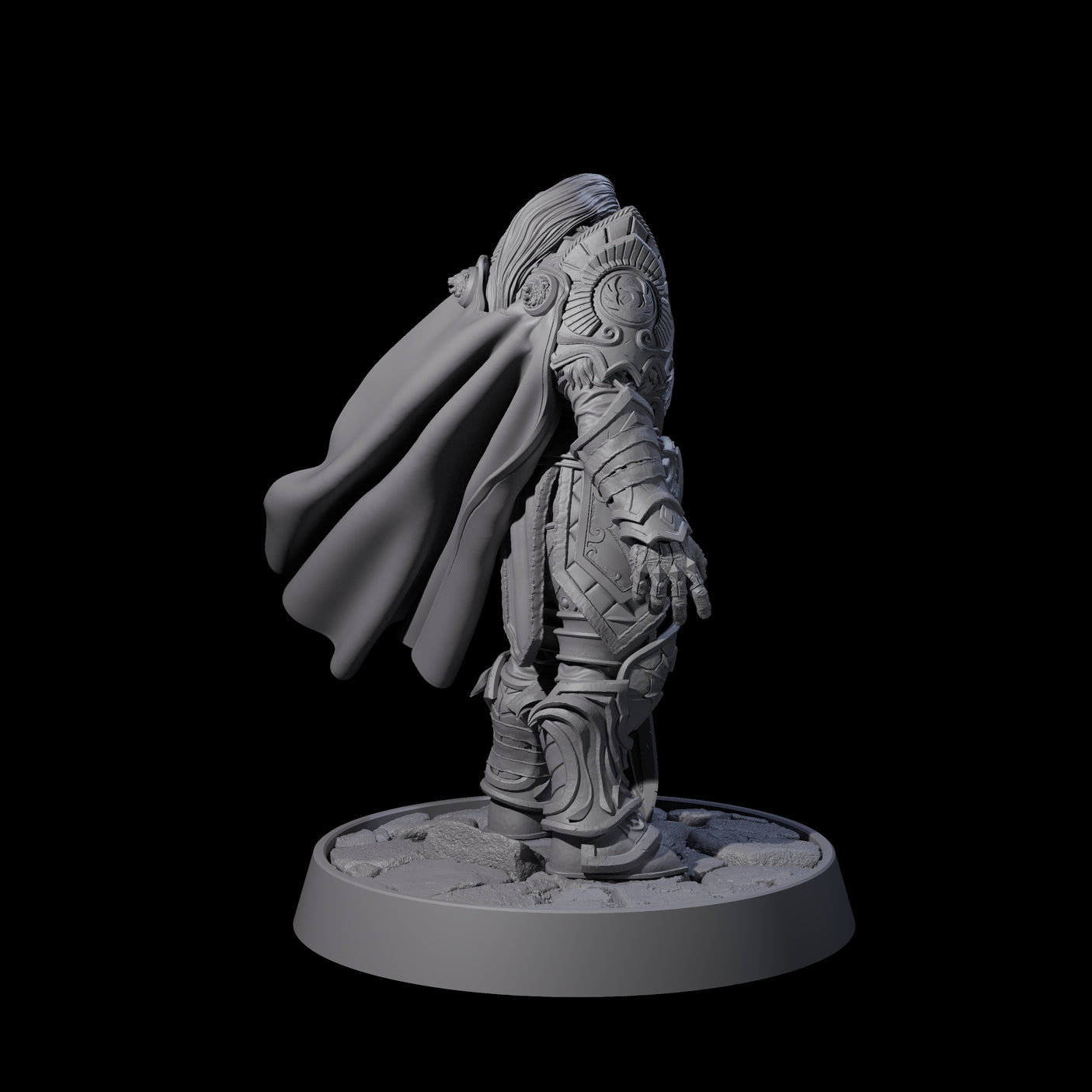 Holy Protector of the Flames B Miniature for Dungeons and Dragons, Pathfinder or other TTRPGs