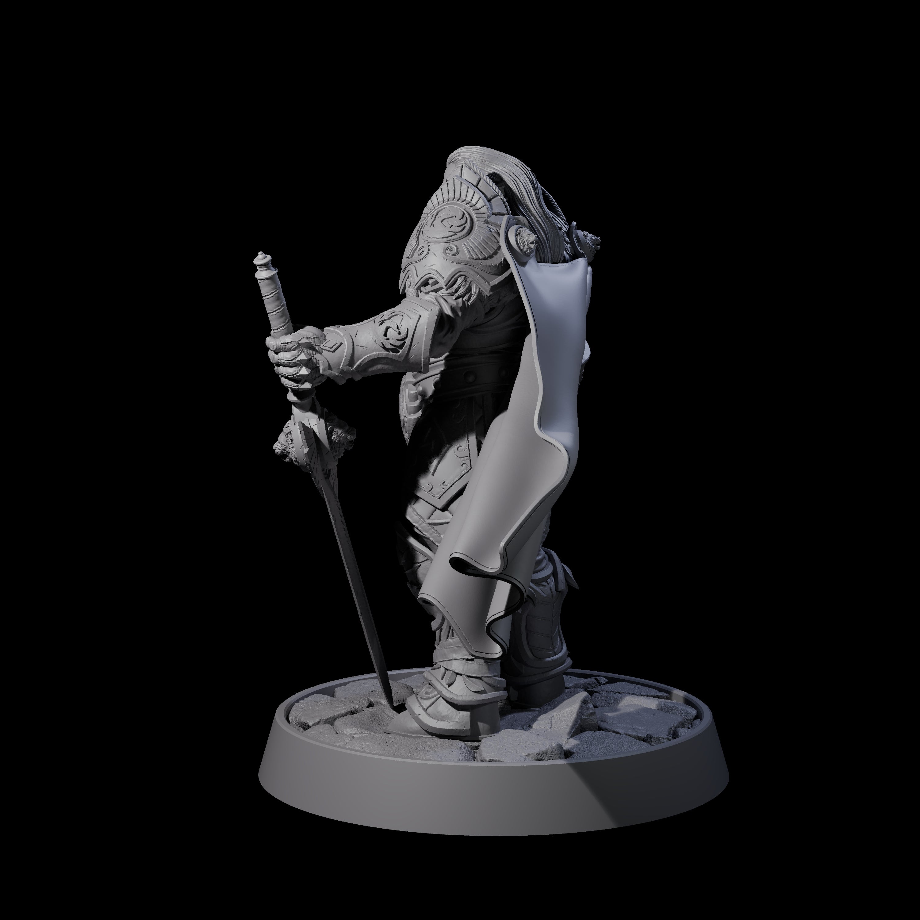 Holy Protector of the Flames B Miniature for Dungeons and Dragons, Pathfinder or other TTRPGs