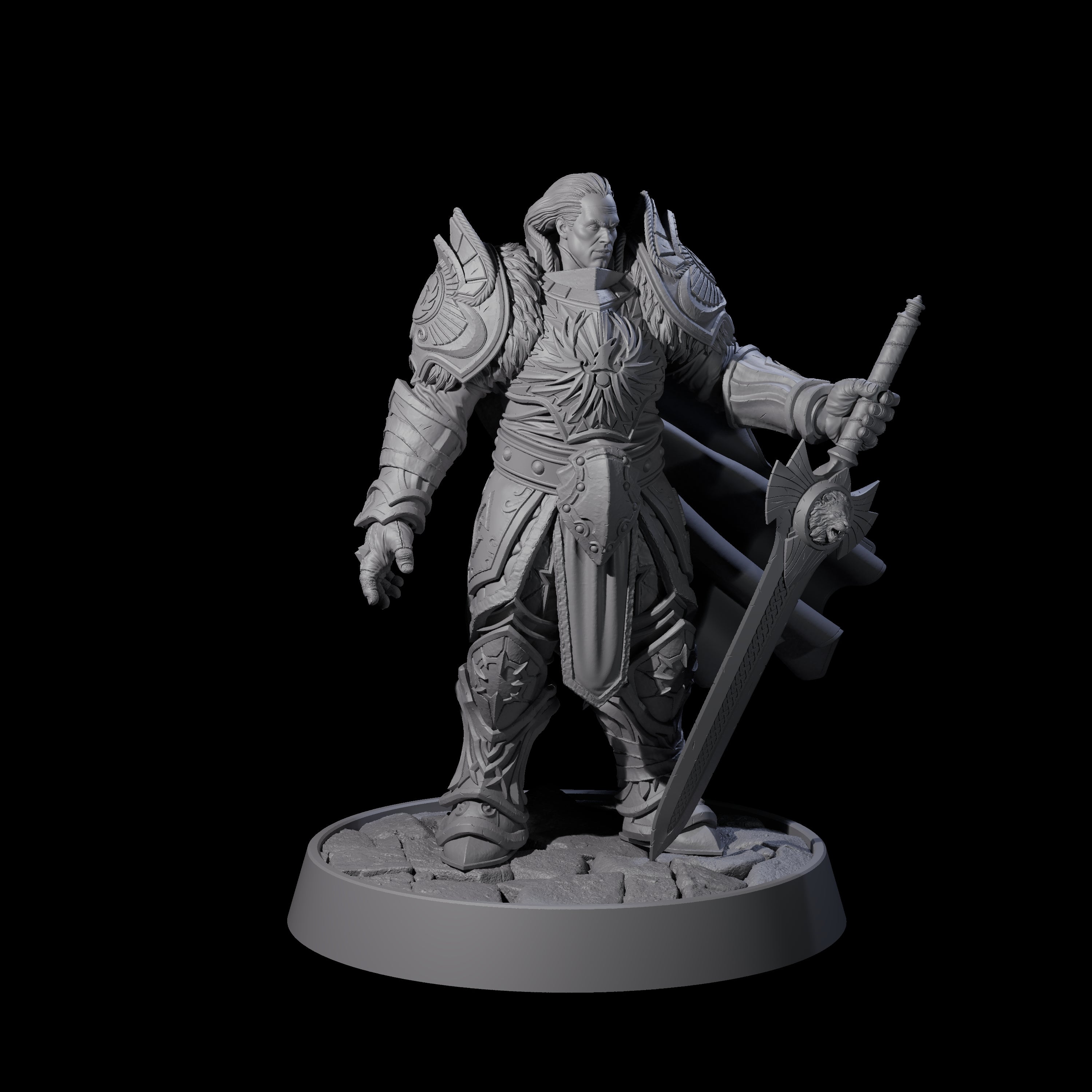 Holy Protector of the Flames B Miniature for Dungeons and Dragons, Pathfinder or other TTRPGs