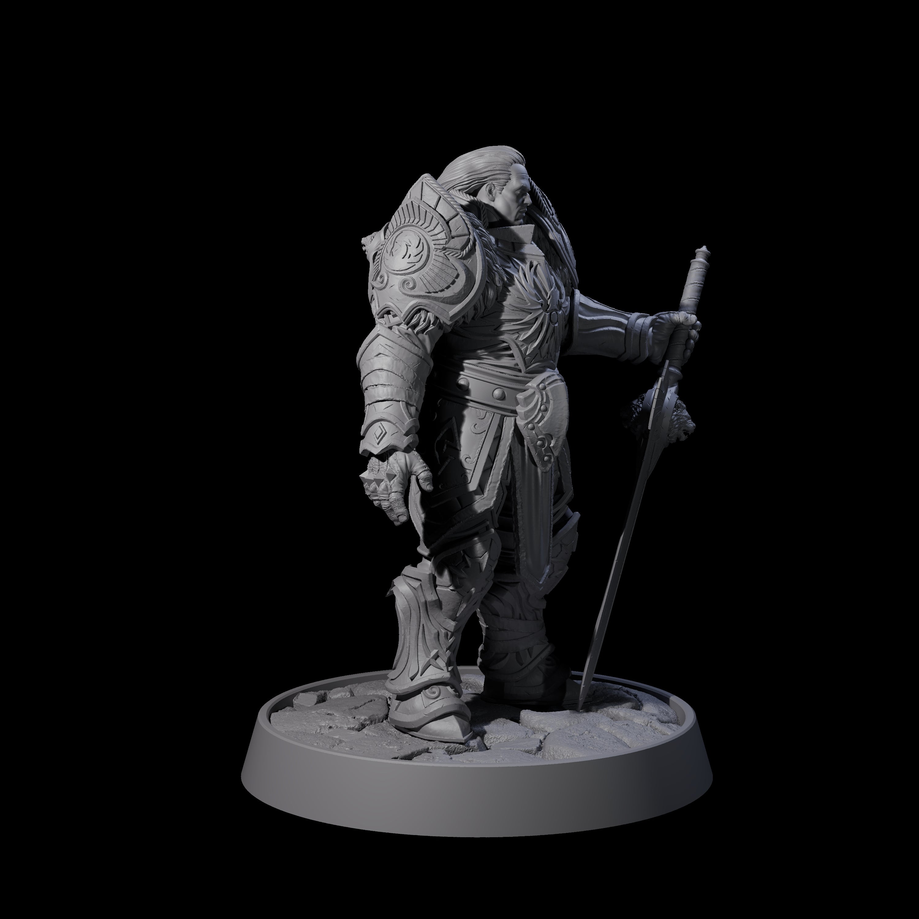 Holy Protector of the Flames B Miniature for Dungeons and Dragons, Pathfinder or other TTRPGs