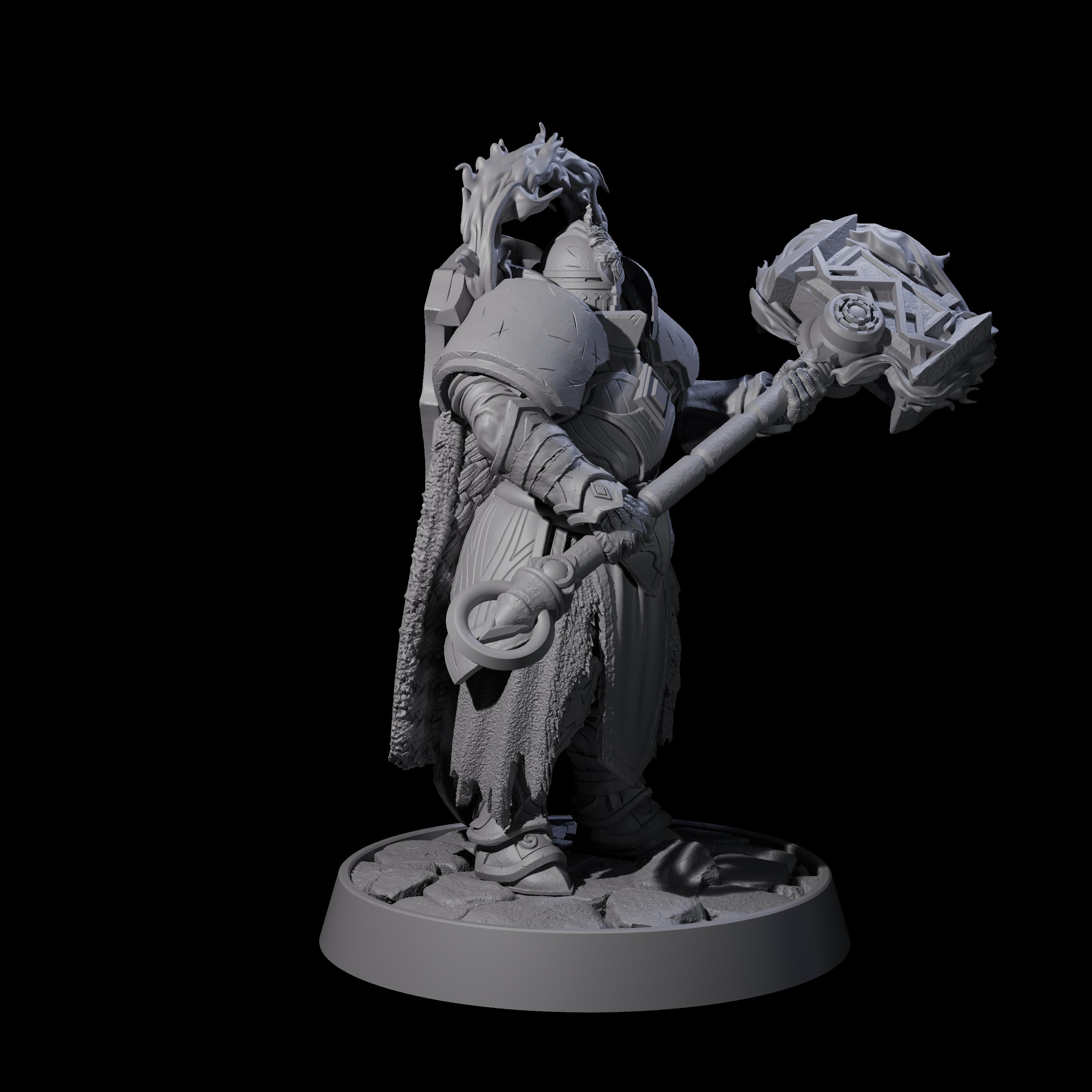 Holy Protector of the Flames C Miniature for Dungeons and Dragons, Pathfinder or other TTRPGs