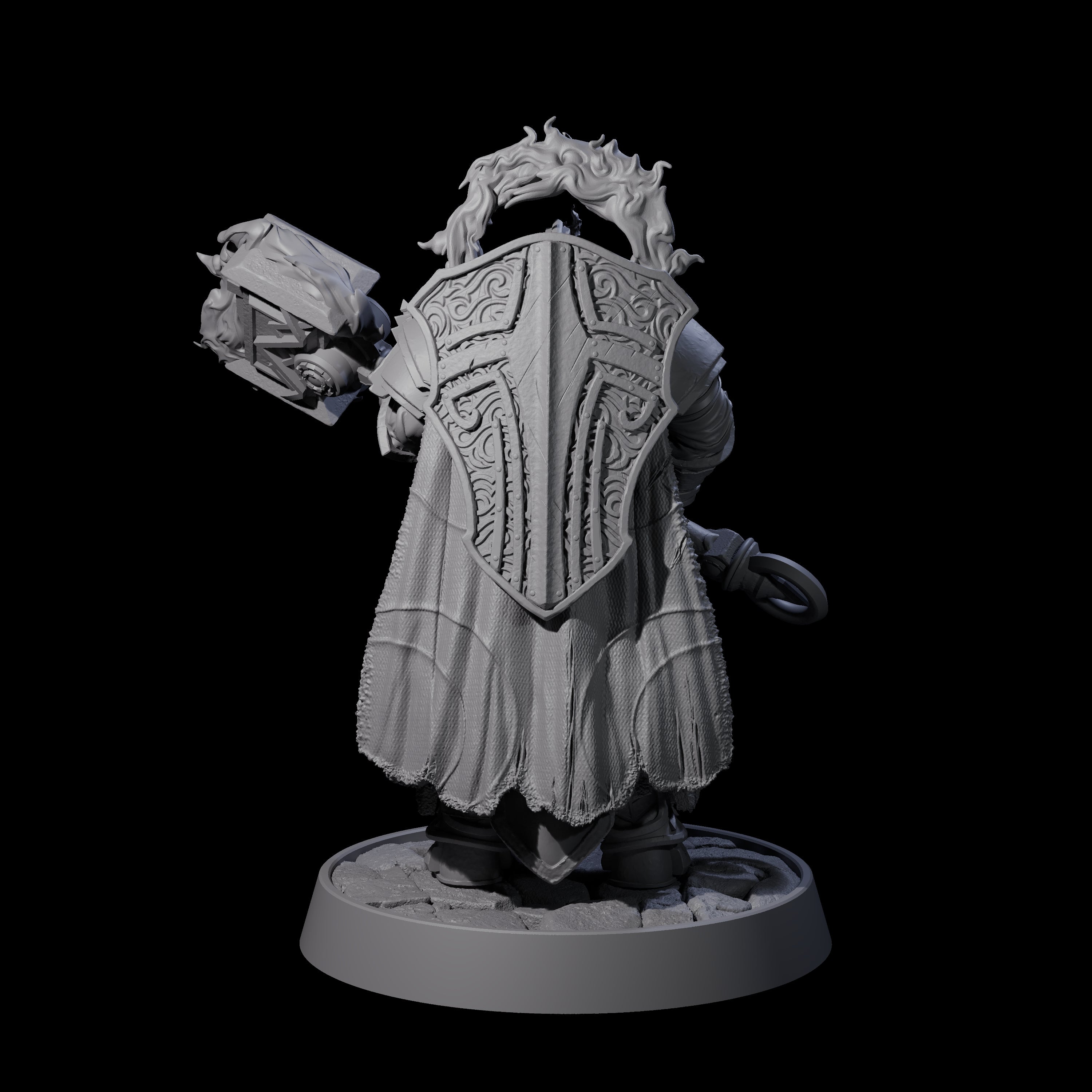 Holy Protector of the Flames C Miniature for Dungeons and Dragons, Pathfinder or other TTRPGs