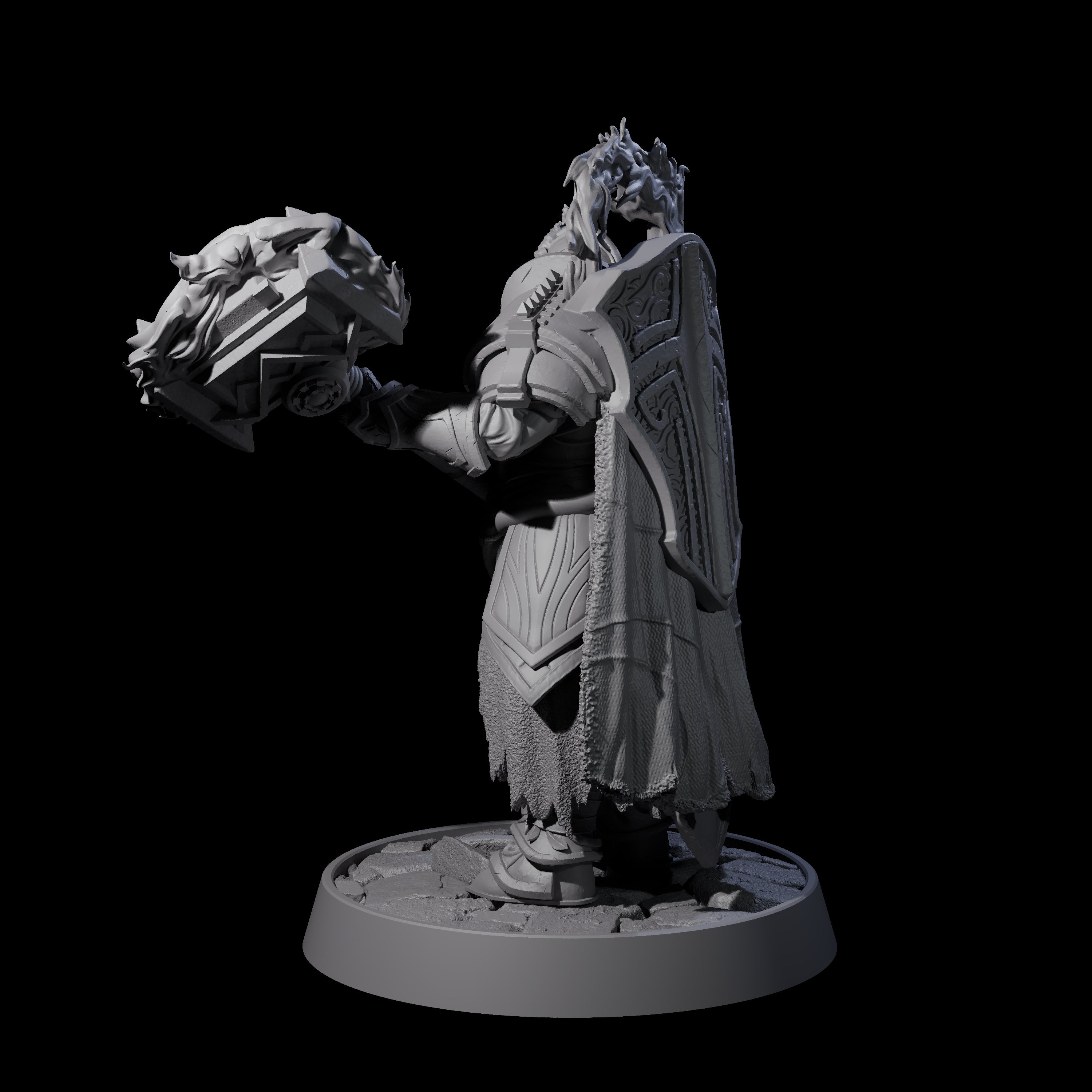 Holy Protector of the Flames C Miniature for Dungeons and Dragons, Pathfinder or other TTRPGs