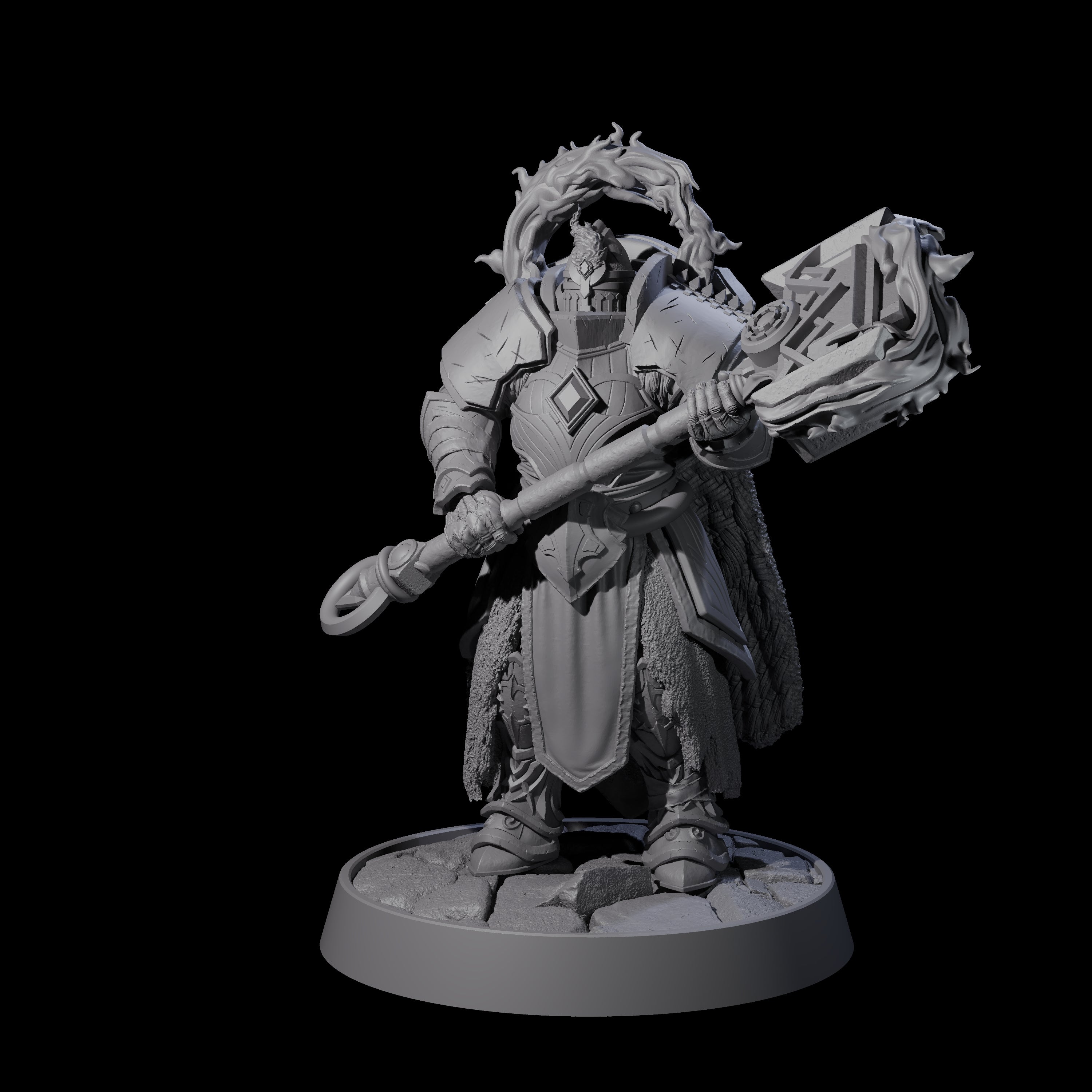 Holy Protector of the Flames C Miniature for Dungeons and Dragons, Pathfinder or other TTRPGs