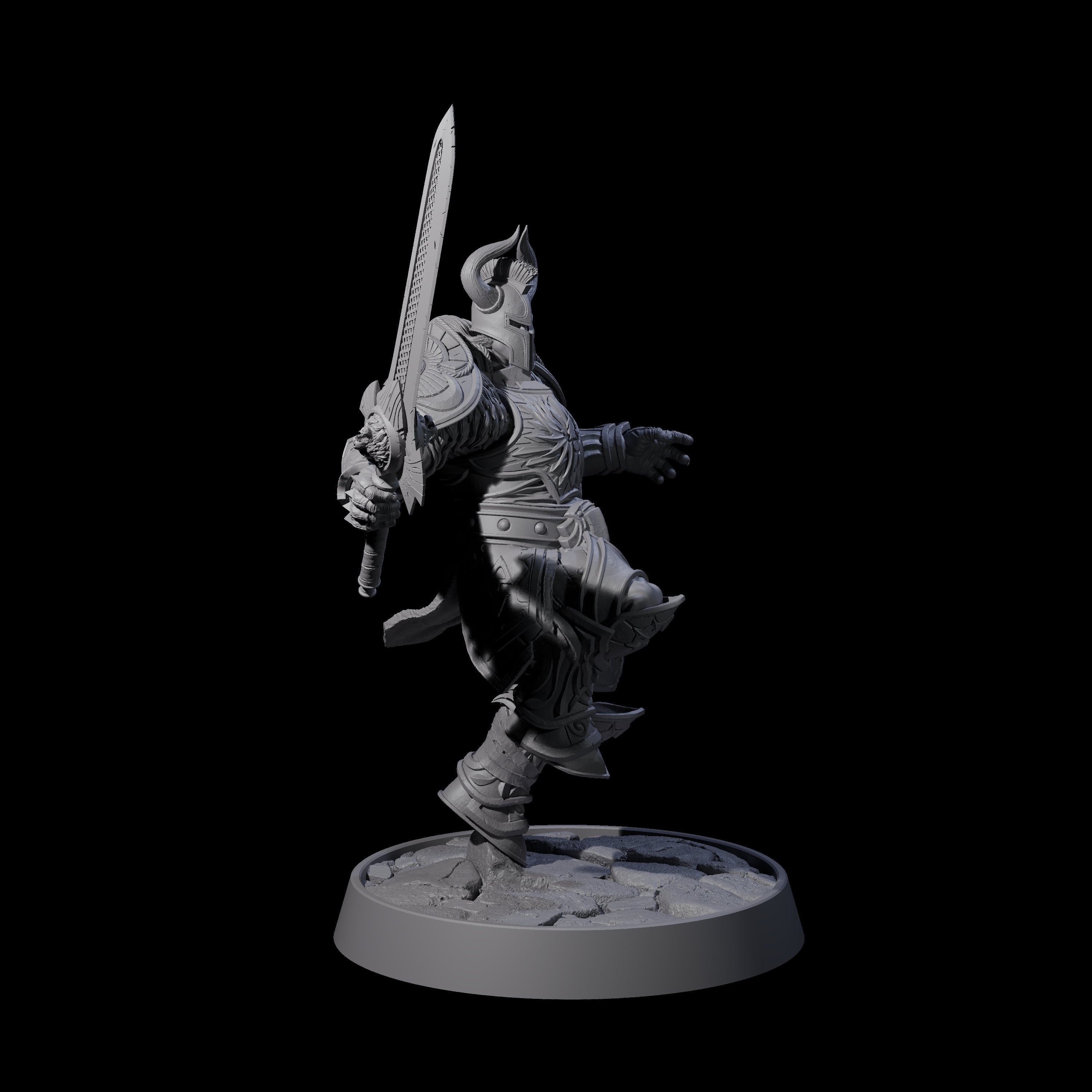 Holy Protector of the Flames D Miniature for Dungeons and Dragons, Pathfinder or other TTRPGs