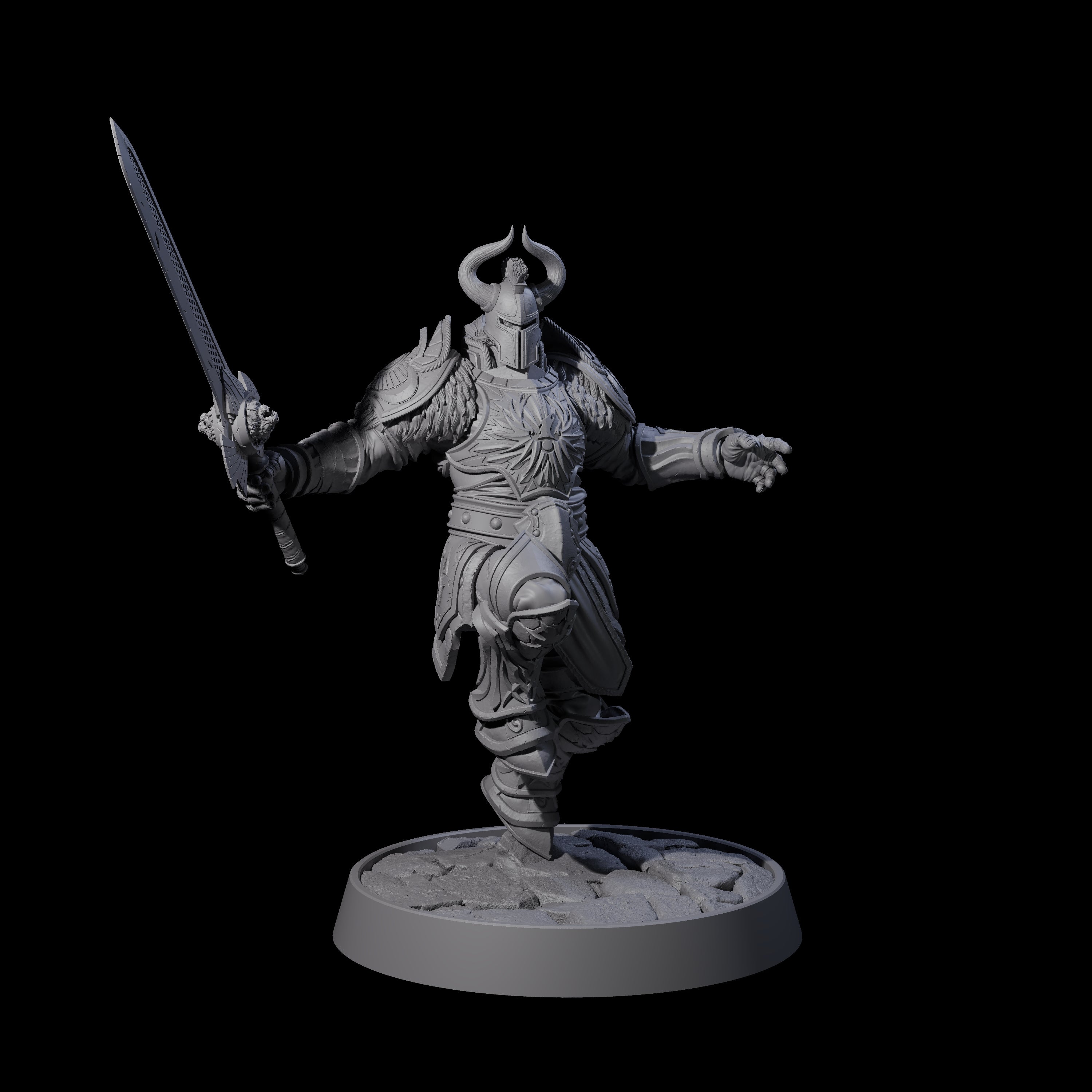 Holy Protector of the Flames D Miniature for Dungeons and Dragons, Pathfinder or other TTRPGs