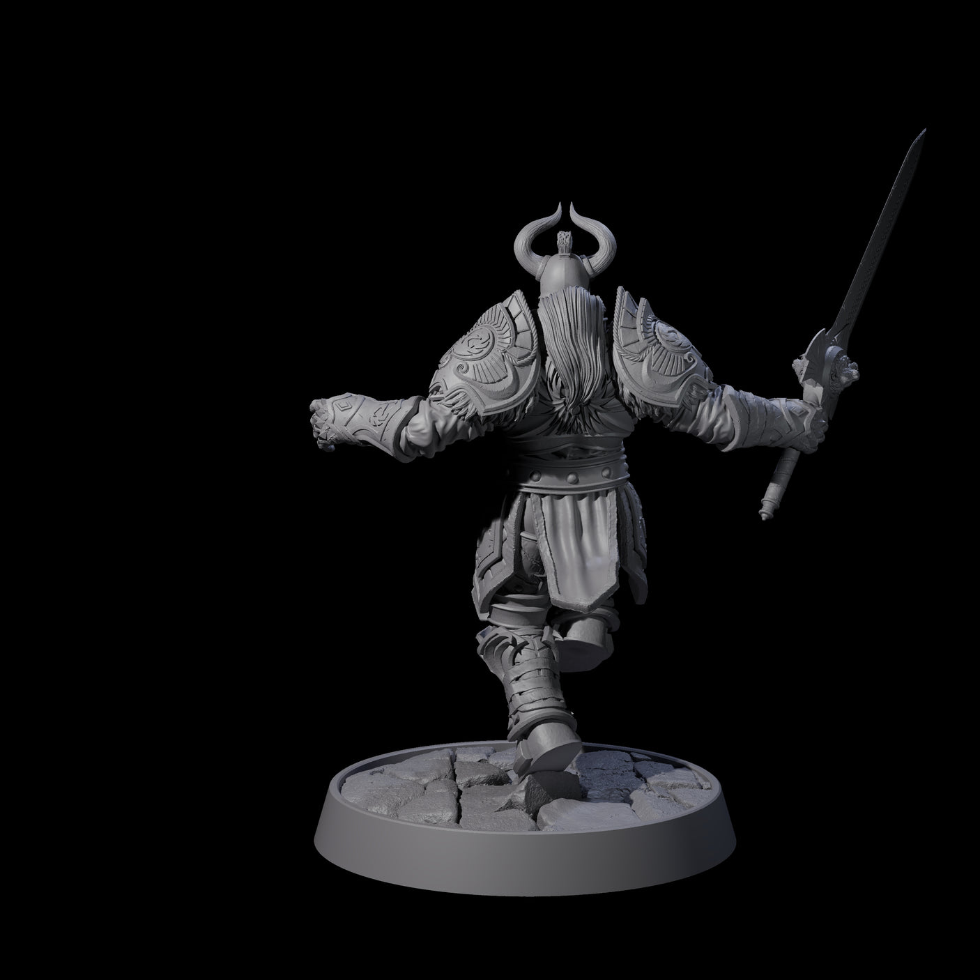 Holy Protector of the Flames D Miniature for Dungeons and Dragons, Pathfinder or other TTRPGs
