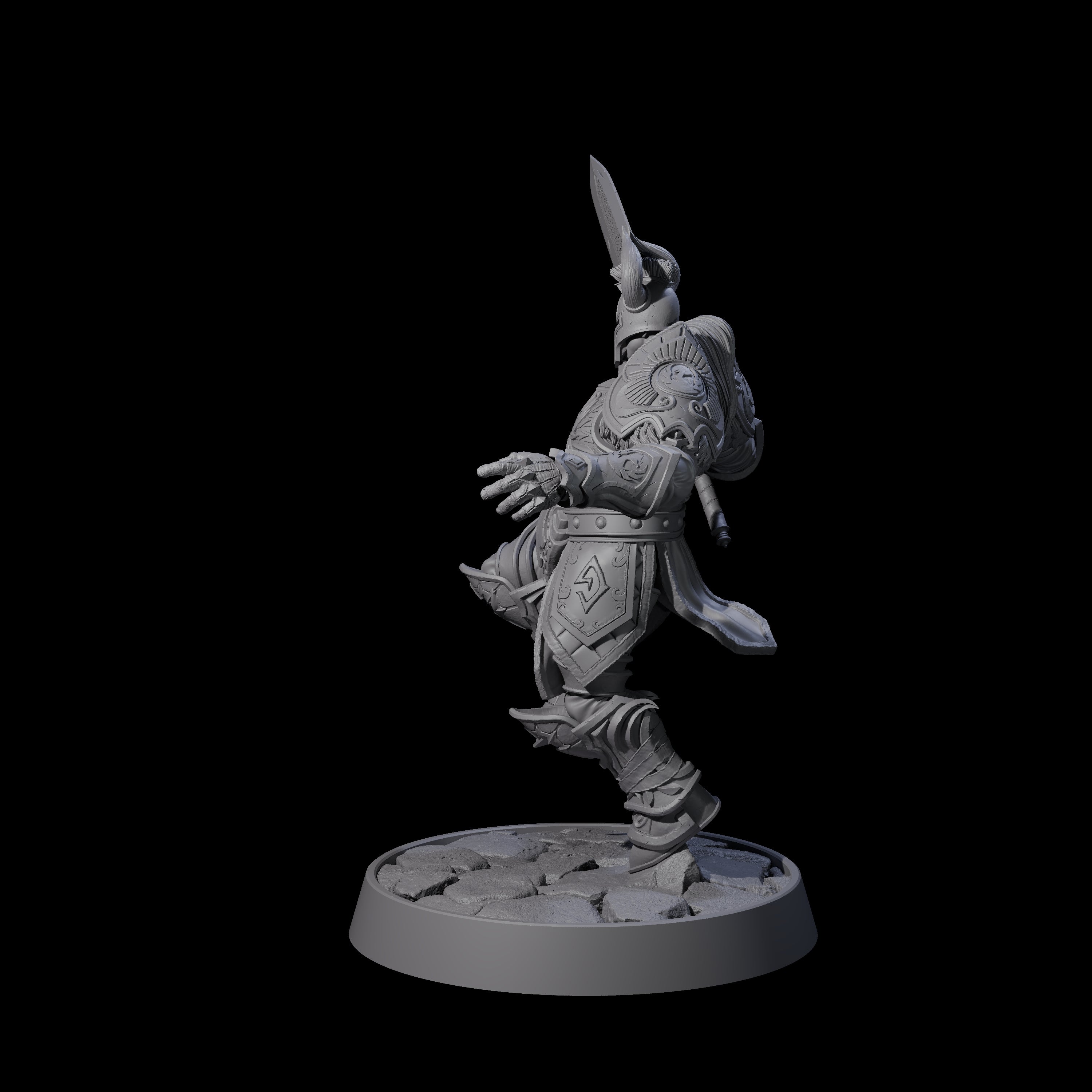 Holy Protector of the Flames D Miniature for Dungeons and Dragons, Pathfinder or other TTRPGs