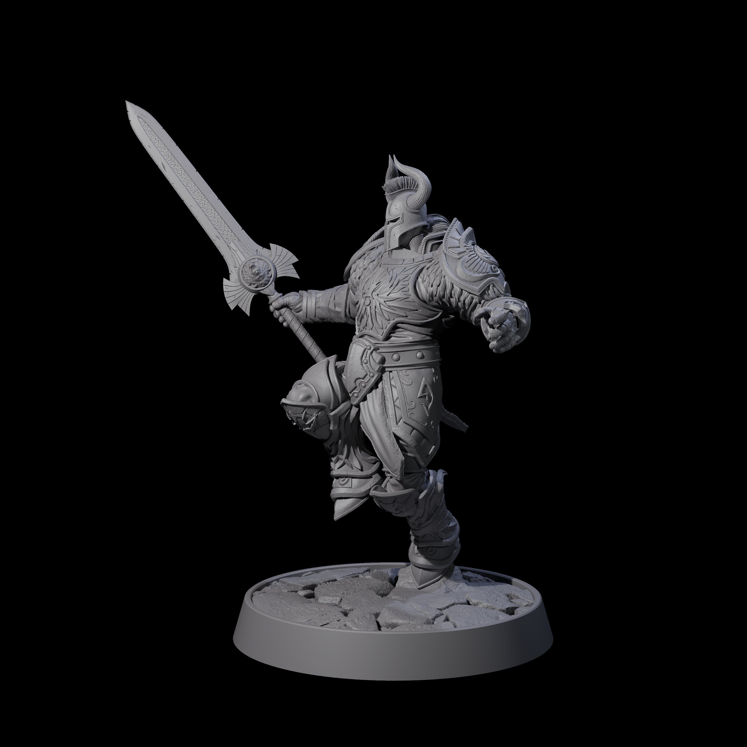 Holy Protector of the Flames D Miniature for Dungeons and Dragons, Pathfinder or other TTRPGs