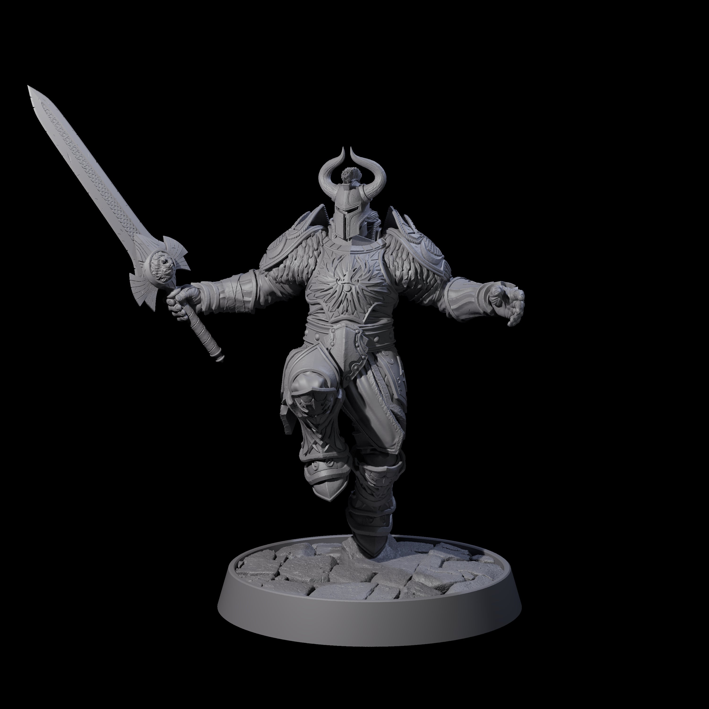 Holy Protector of the Flames D Miniature for Dungeons and Dragons, Pathfinder or other TTRPGs