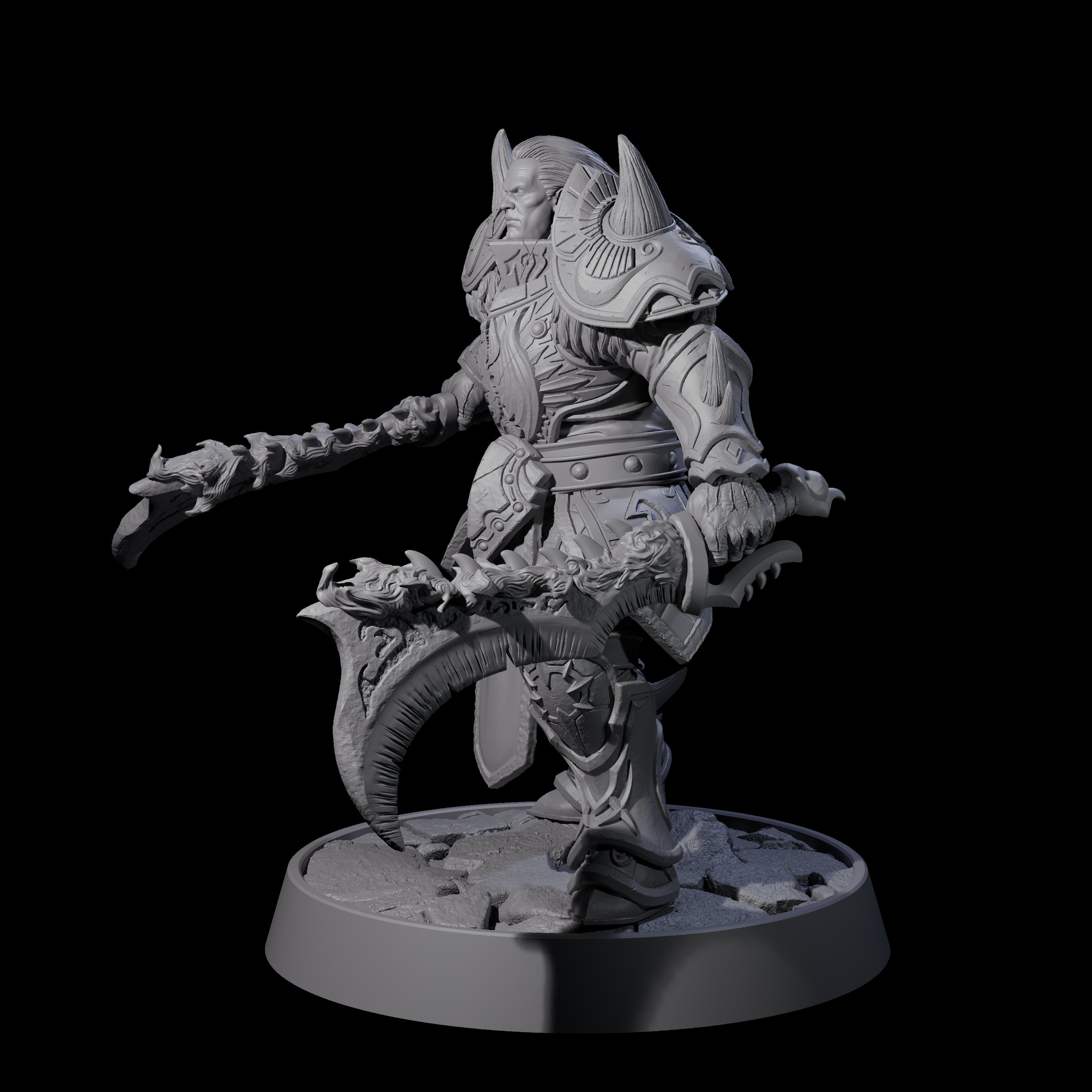 Holy Protector of the Flames E Miniature for Dungeons and Dragons, Pathfinder or other TTRPGs