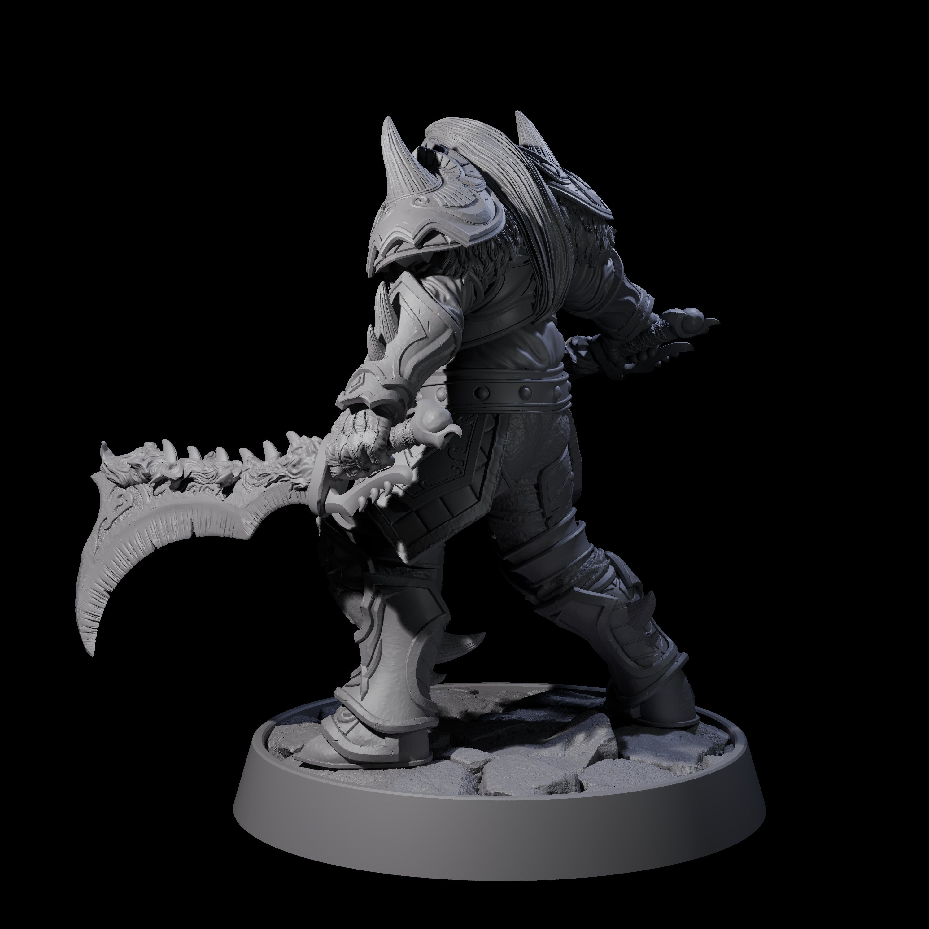 Holy Protector of the Flames E Miniature for Dungeons and Dragons, Pathfinder or other TTRPGs