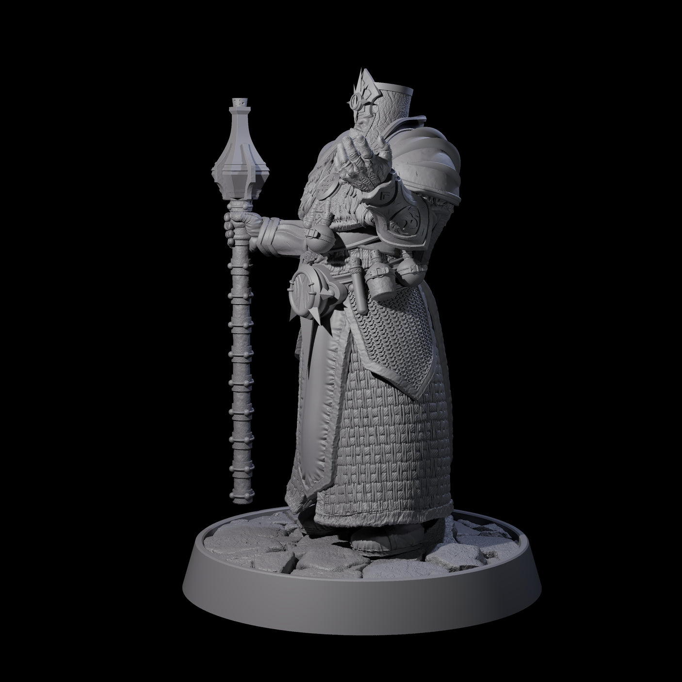 Holy Protector of the Flames F Miniature for Dungeons and Dragons, Pathfinder or other TTRPGs