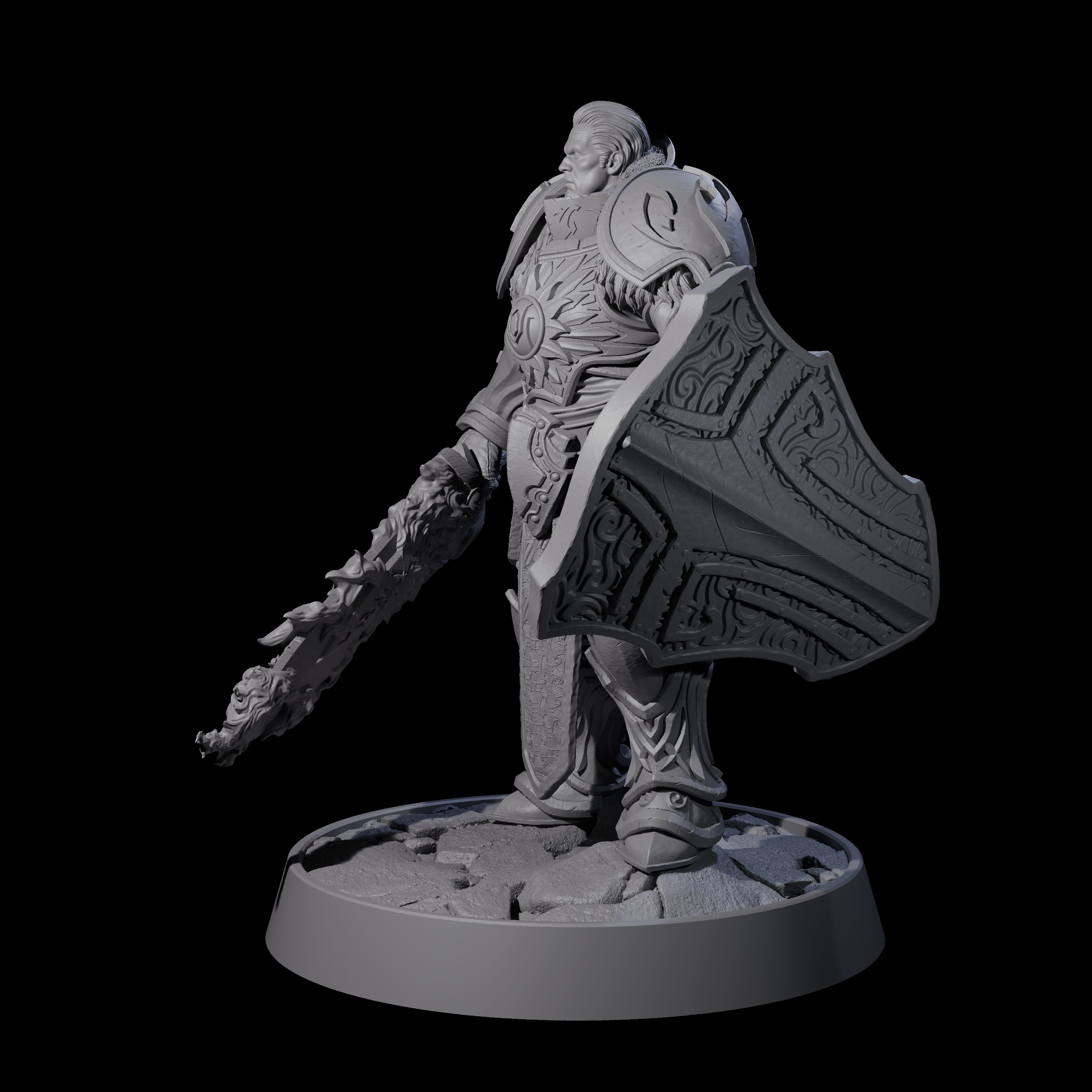 Holy Protector of the Flames G Miniature for Dungeons and Dragons, Pathfinder or other TTRPGs