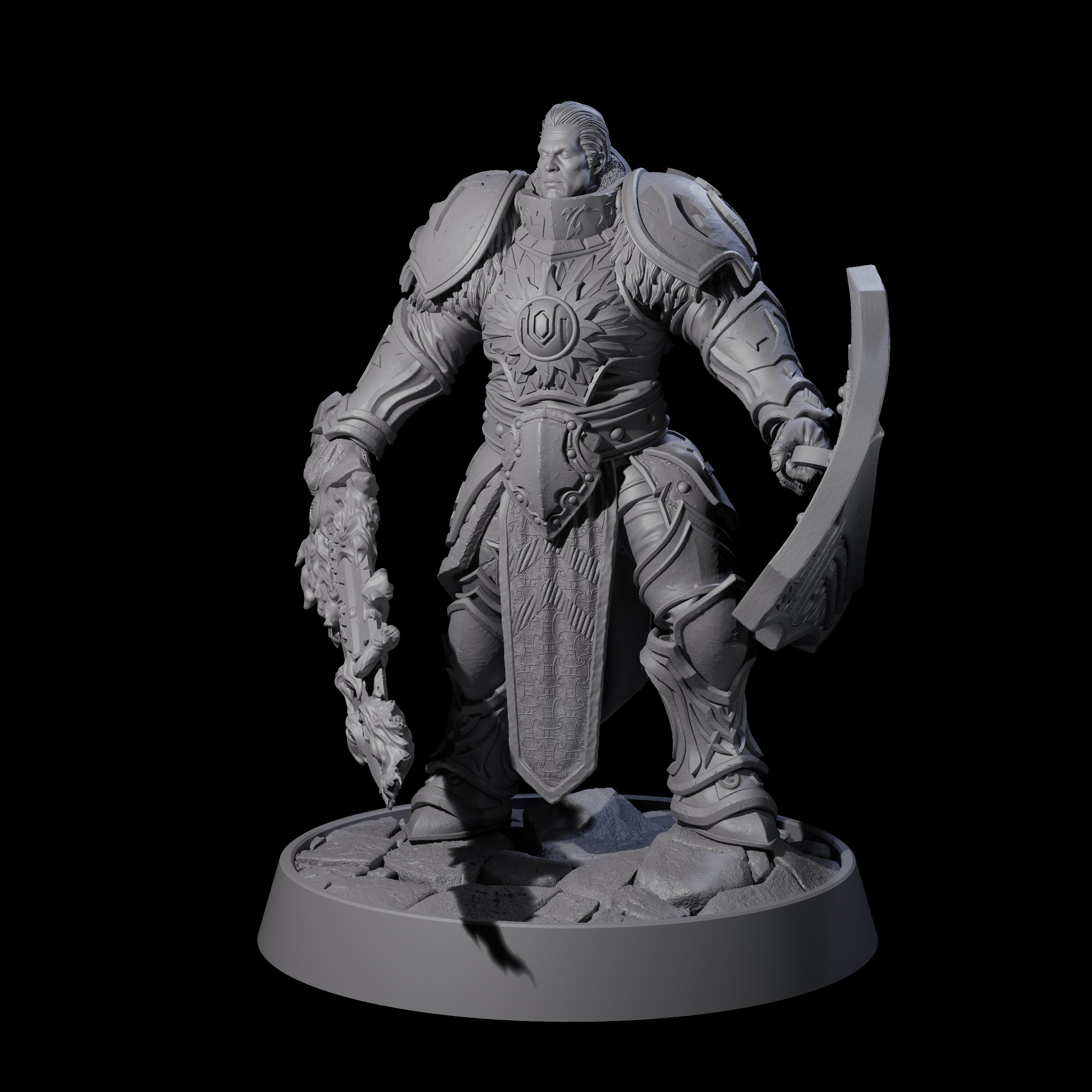 Holy Protector of the Flames G Miniature for Dungeons and Dragons, Pathfinder or other TTRPGs