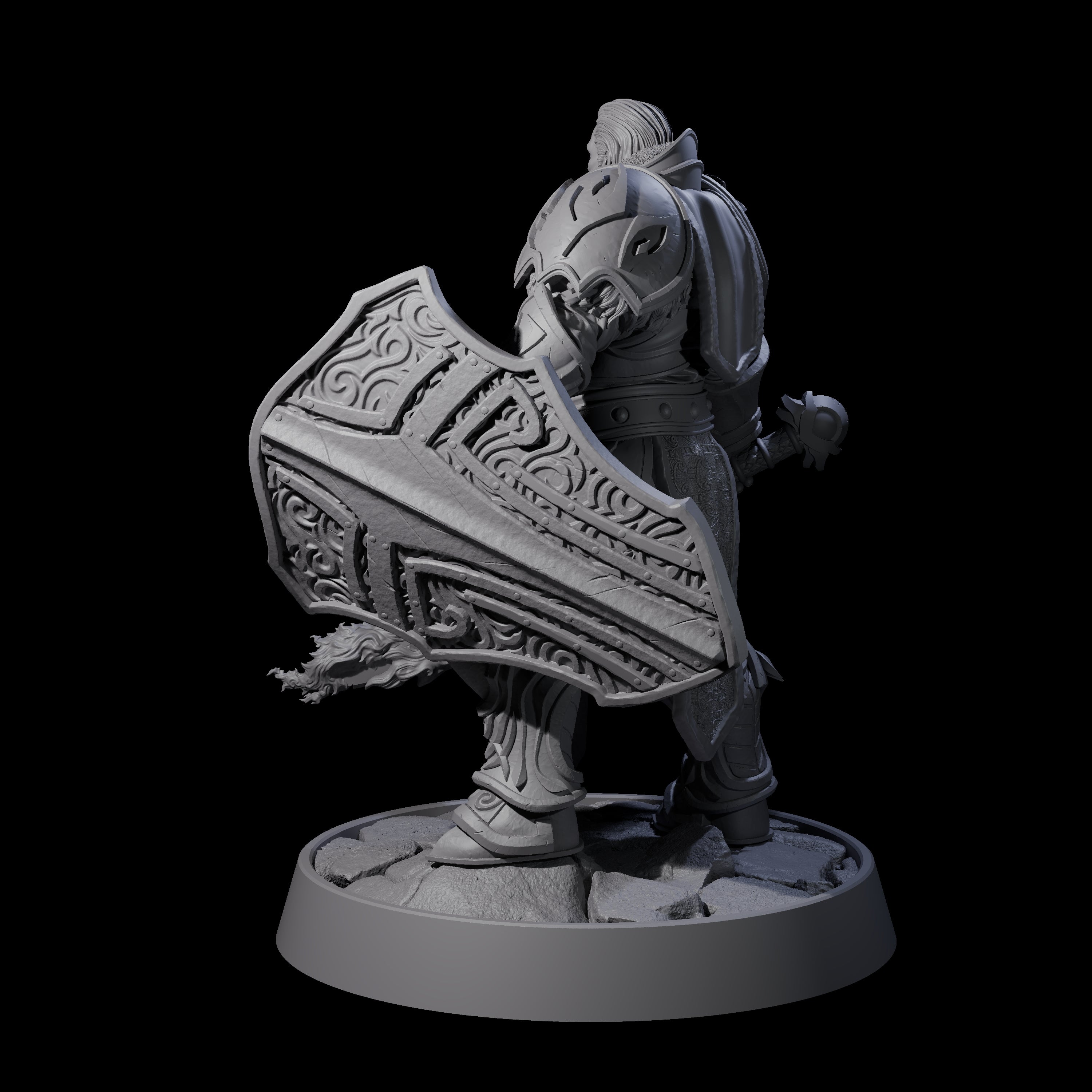 Holy Protector of the Flames G Miniature for Dungeons and Dragons, Pathfinder or other TTRPGs