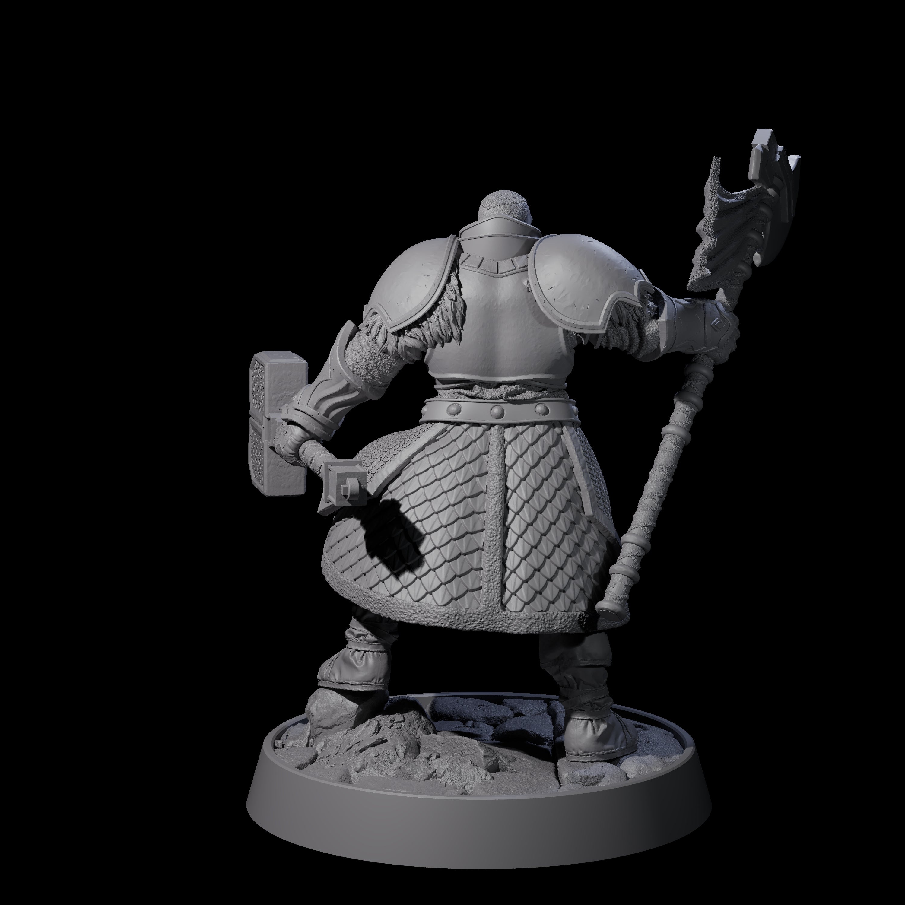 Holy Protector of the Flames H Miniature for Dungeons and Dragons, Pathfinder or other TTRPGs