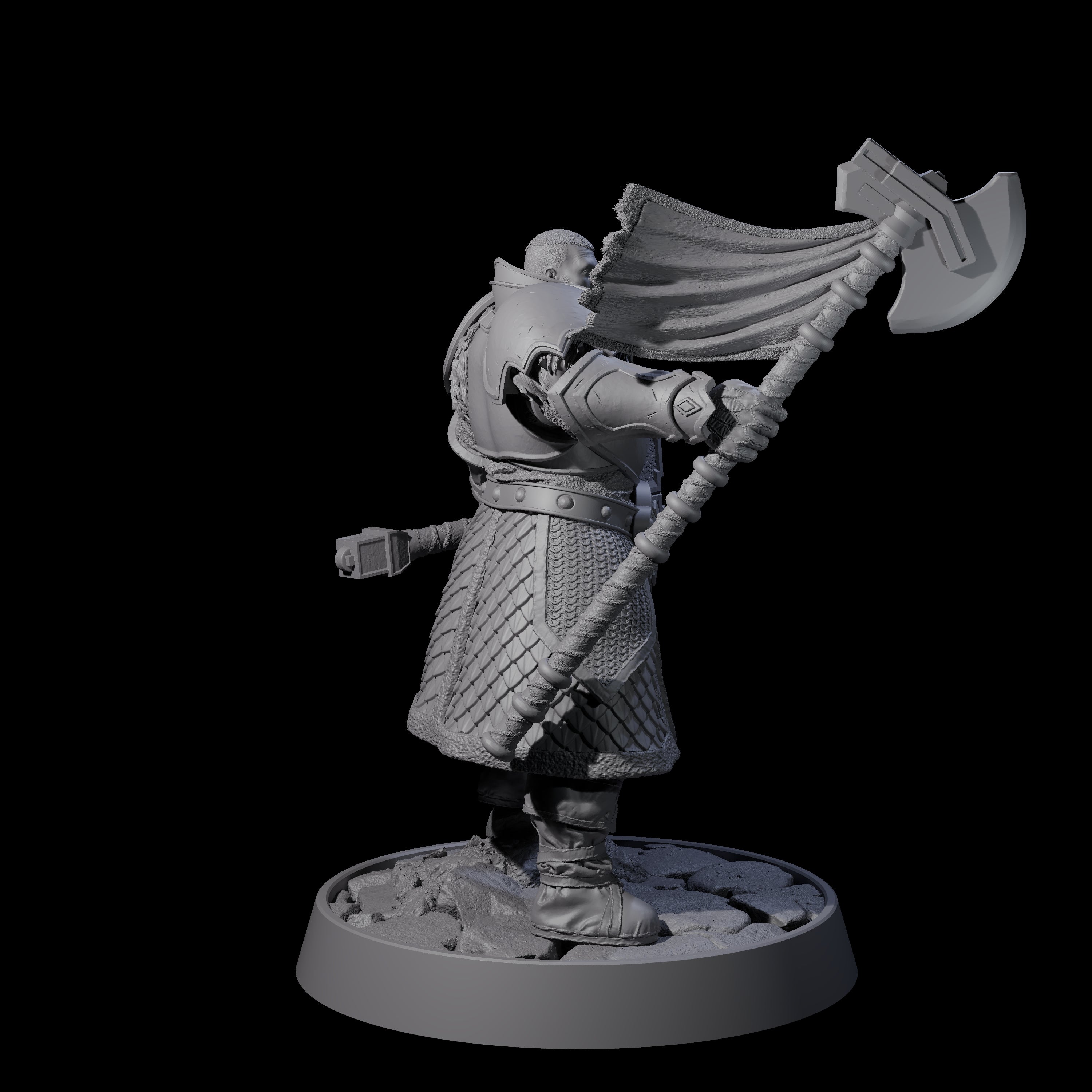 Holy Protector of the Flames H Miniature for Dungeons and Dragons, Pathfinder or other TTRPGs