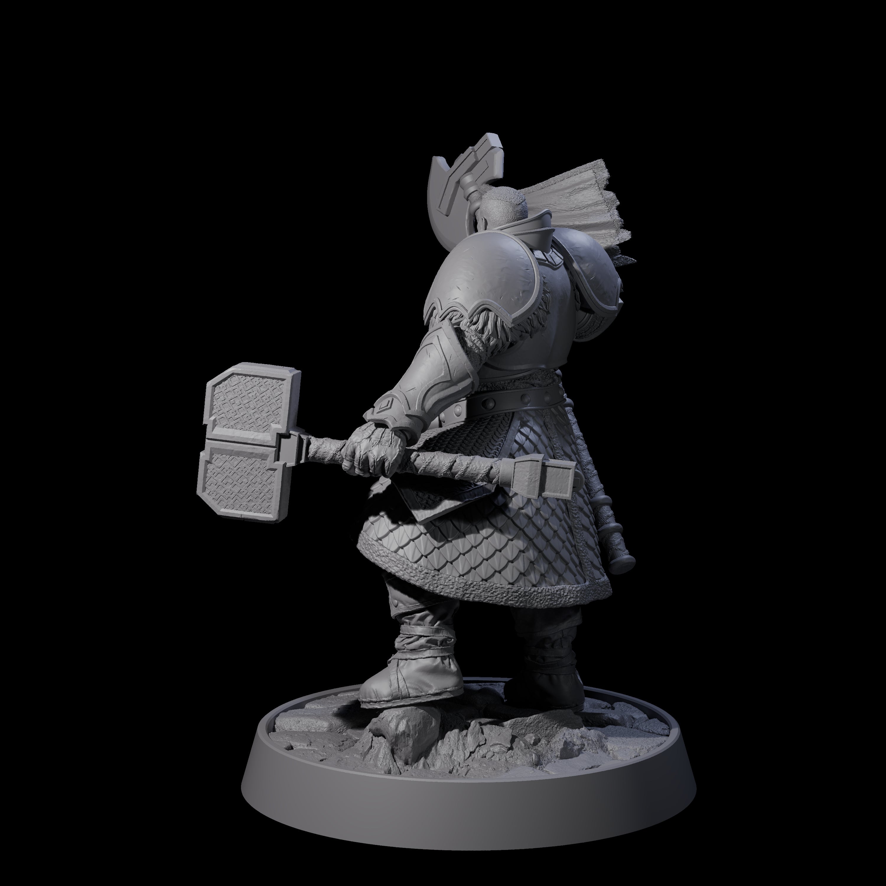 Holy Protector of the Flames H Miniature for Dungeons and Dragons, Pathfinder or other TTRPGs