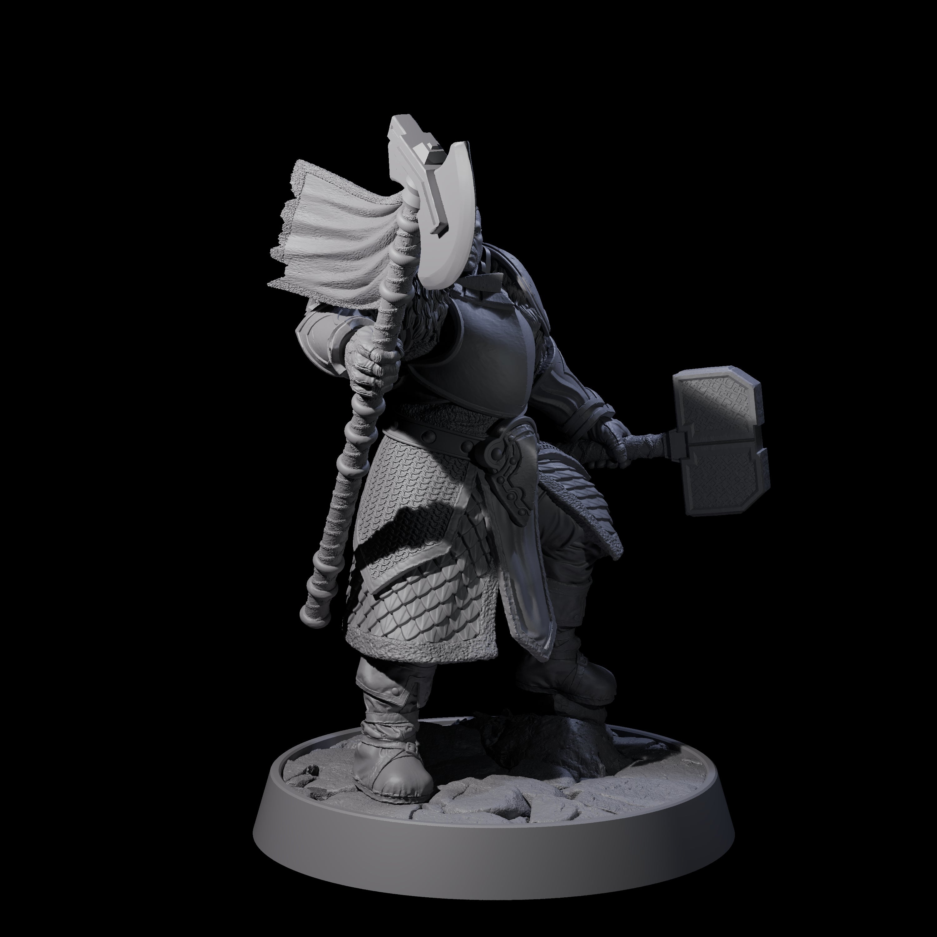 Holy Protector of the Flames H Miniature for Dungeons and Dragons, Pathfinder or other TTRPGs