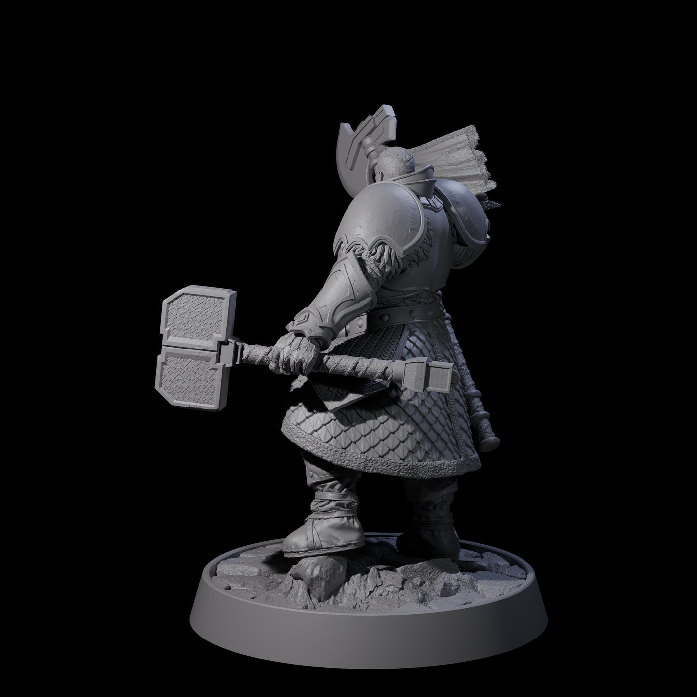 Holy Protector of the Flames H Miniature for Dungeons and Dragons, Pathfinder or other TTRPGs