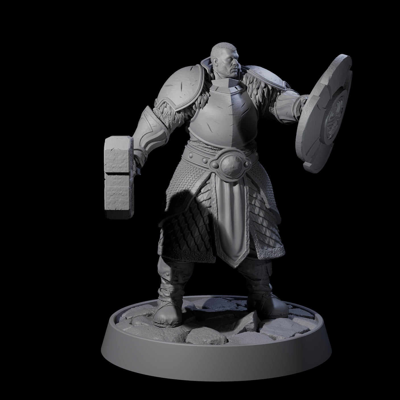 Holy Protector of the Flames I Miniature for Dungeons and Dragons, Pathfinder or other TTRPGs