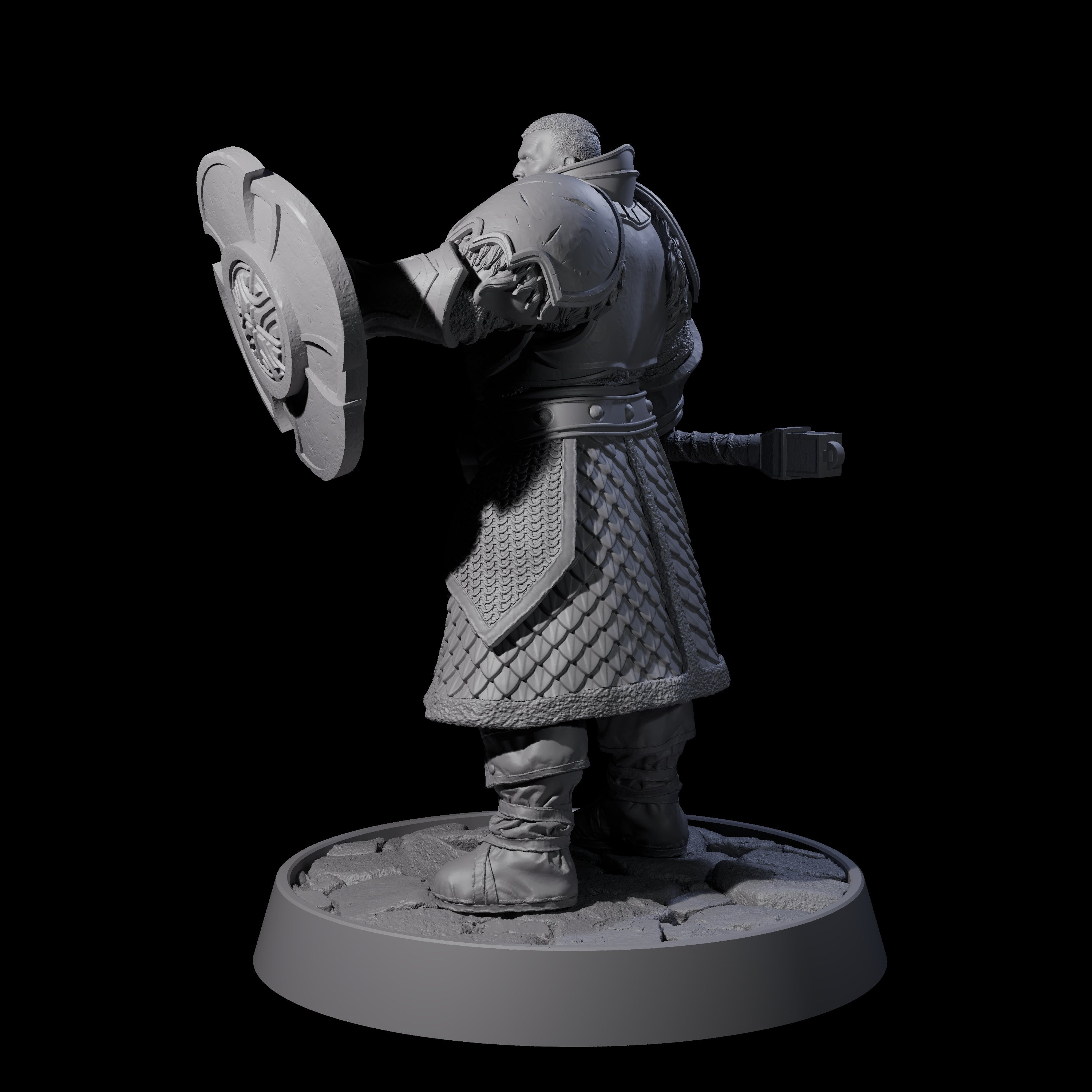 Holy Protector of the Flames I Miniature for Dungeons and Dragons, Pathfinder or other TTRPGs